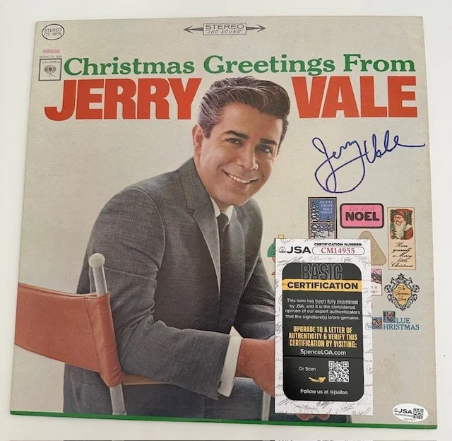 Jerry Vale Autographed Album (JSA), image 3