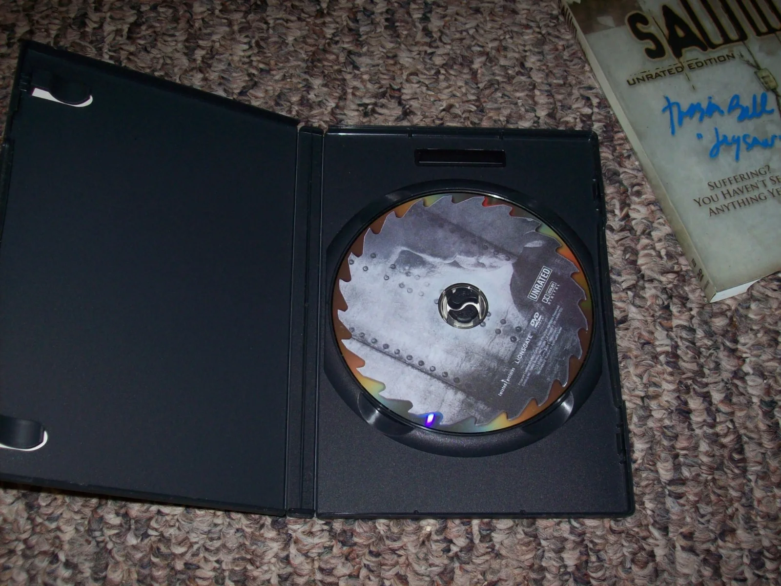 Tobin Bell Hand Signed Autographed SAW 3 DVD Movie, image 4