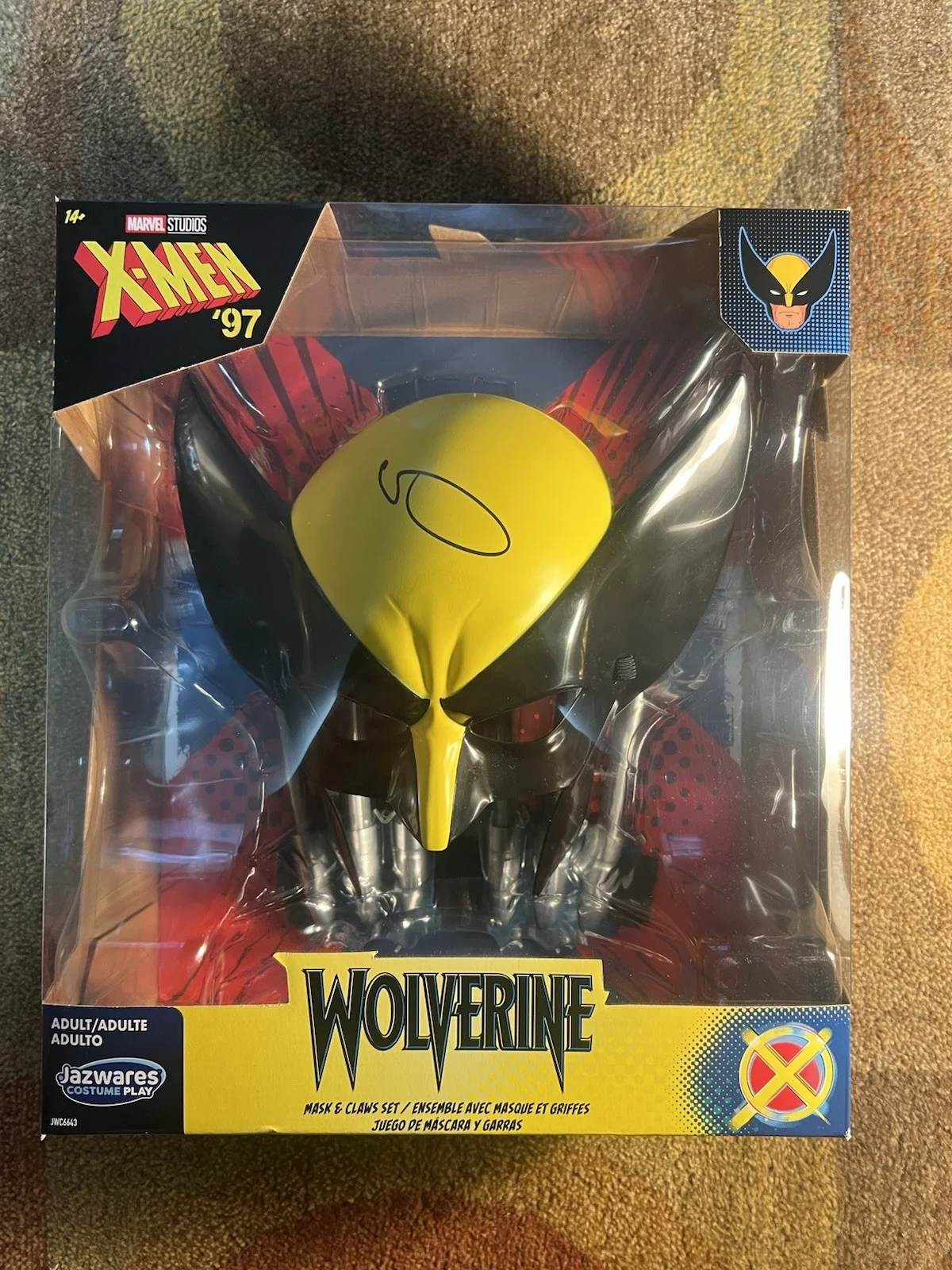 Hugh Jackman — Hugh Jackman Signed Wolverine X-Men ‘97 Mask and Claws Set with Exact Proof, image 3