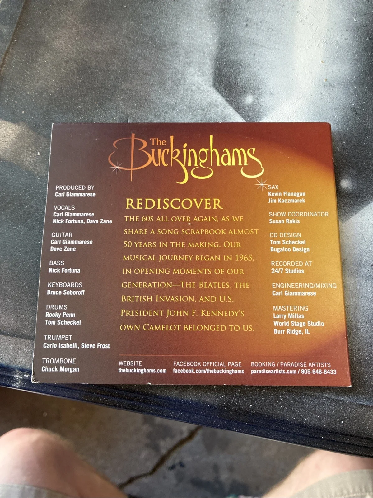 The Buckinhams Gold CD Signed Autographed 4X, image 4