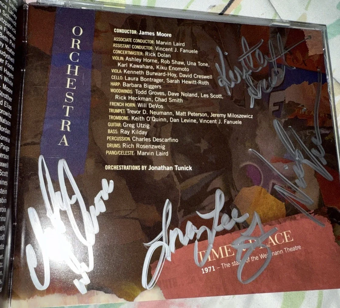 Stephen Sondheim — Stephen Sondheim Signed +cast Follies Music Cd Cast Recording Broadway, изображение 3