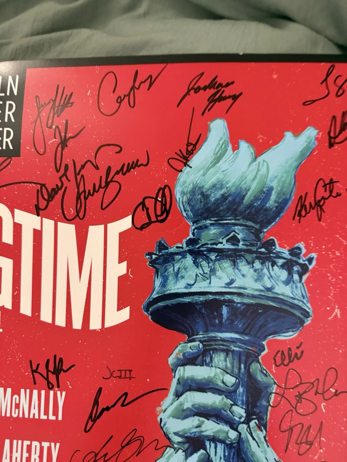 Ragtime Full Cast Signed Broadway Musical Poster 2026 Levy Henry Uranowitz, image 3