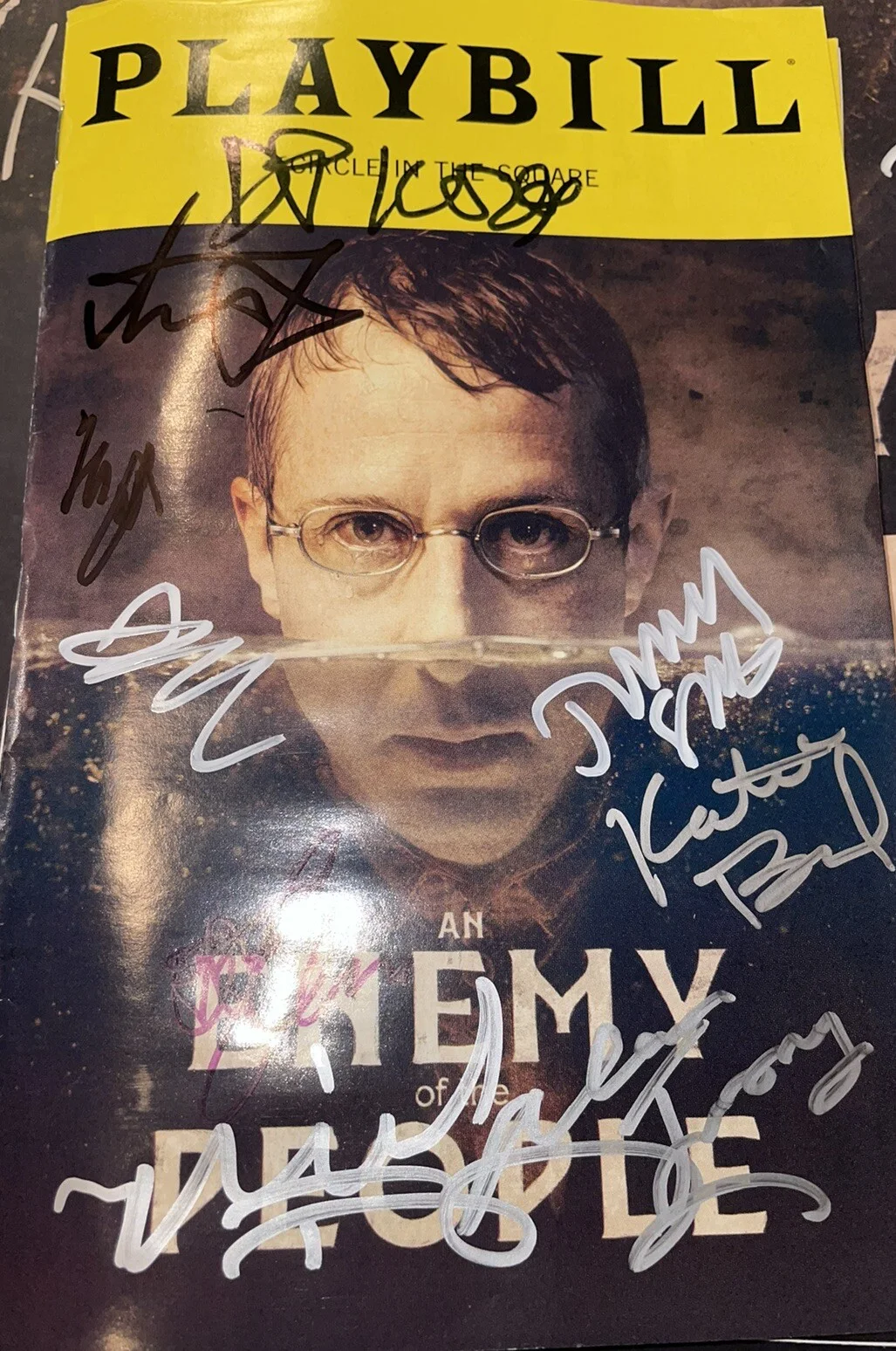 PROOF! Strong Imperioli Enemy Of The People Full Broadway Cast Signed Playbill, изображение 2