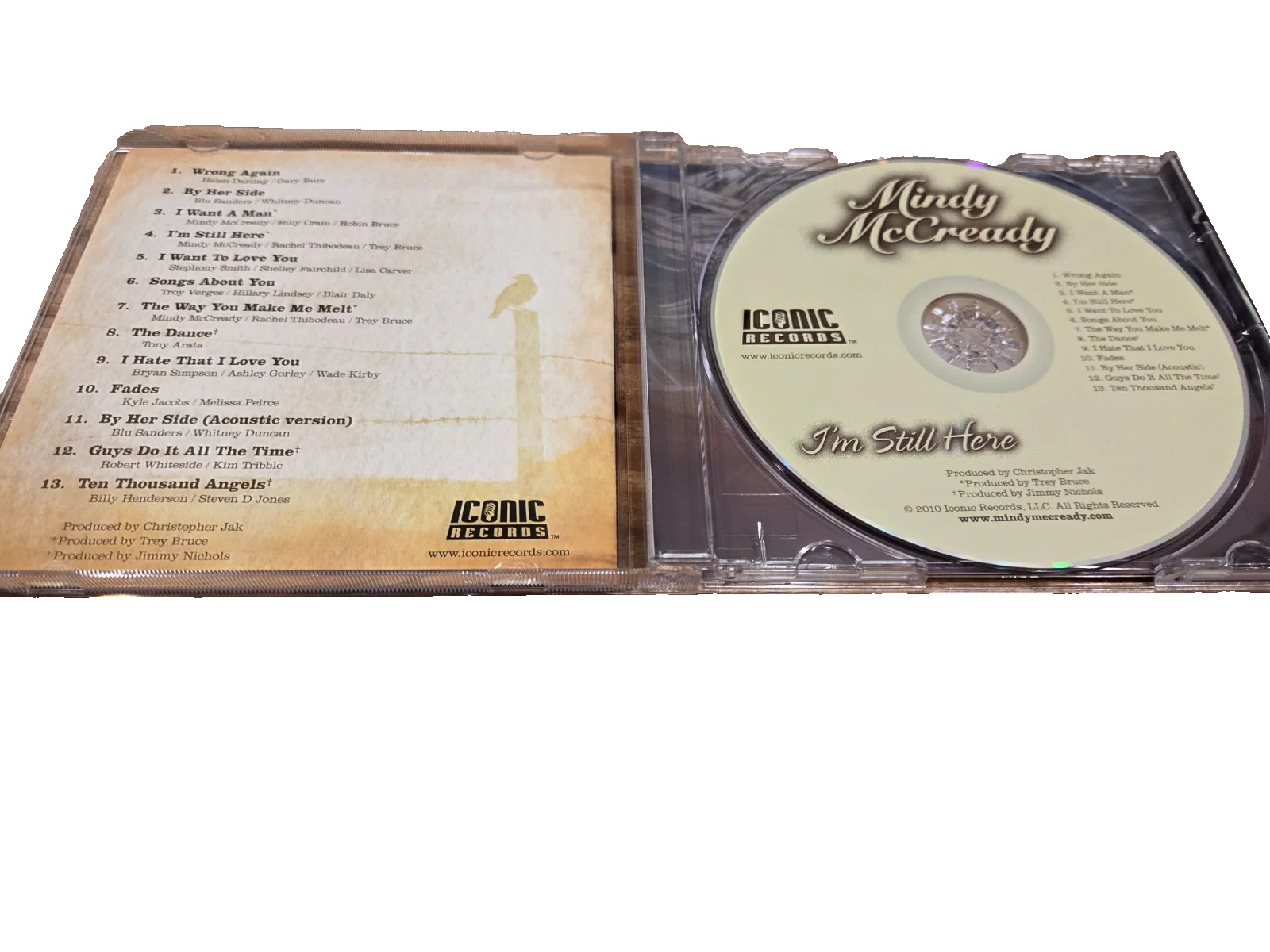 Mindy McCready Signed I'm Still Here CD, image 3