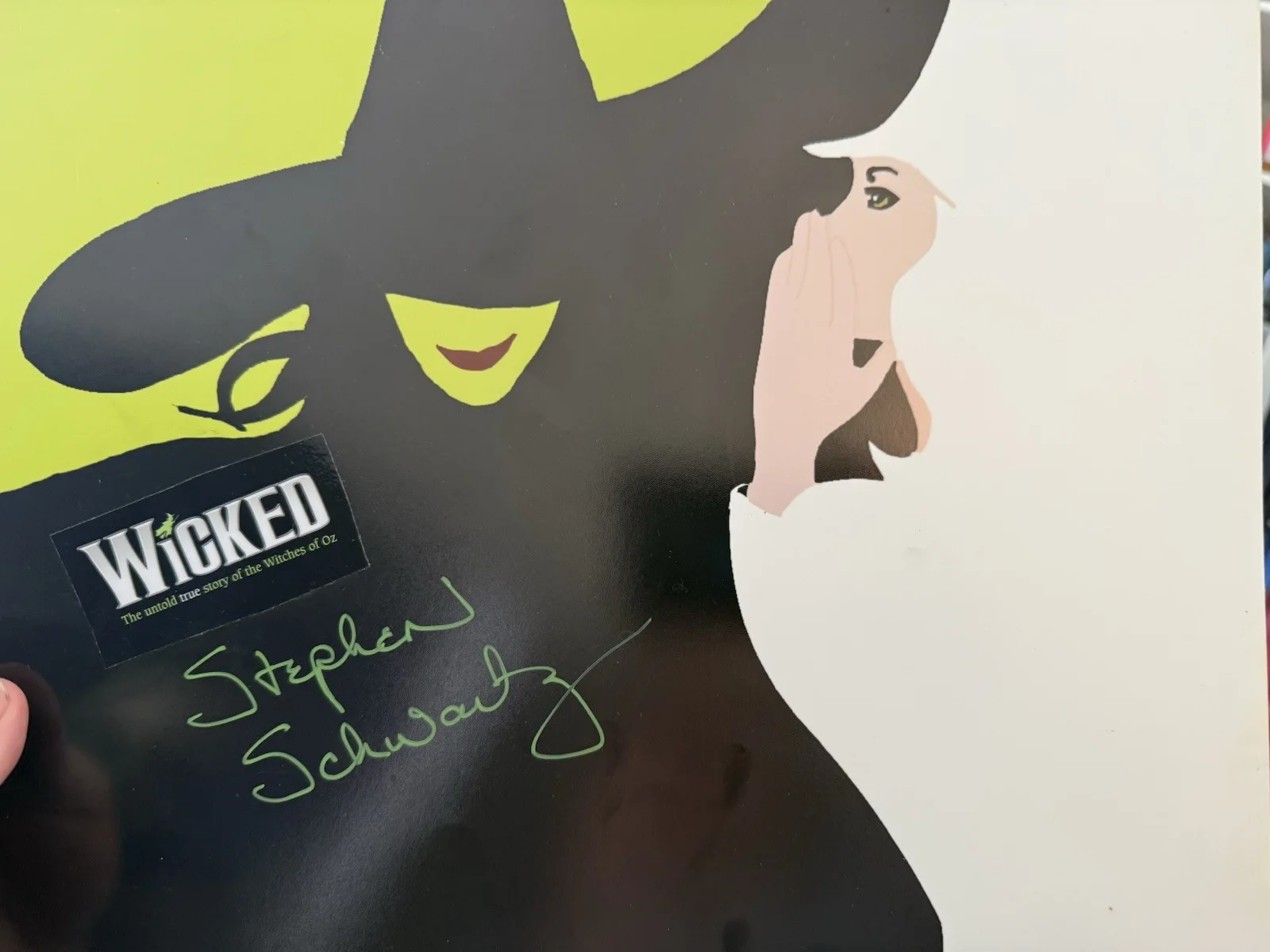 SALE! Stephen Schwartz Signed Wicked Broadway musical Movie 11x14 For Good, изображение 2