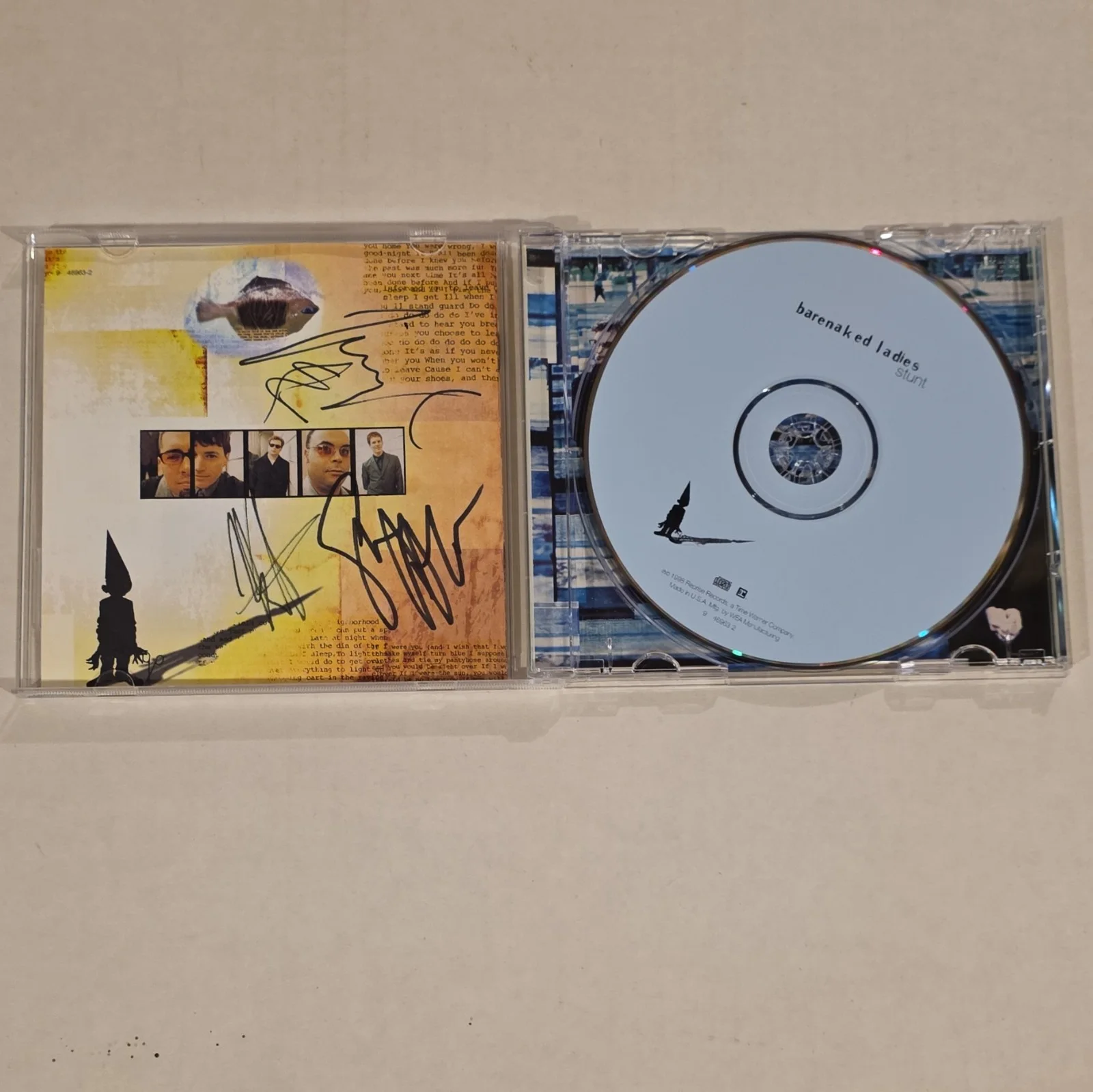 Barenaked Ladies Stunt Original Signed Music CD Album & Booklet - Steven Page, изображение 3