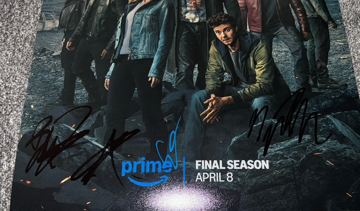 The Boys Signed Cast 12x18 Photo x7 Erin Moriarty, Tomer Capone, Laz Alonso +4, изображение 3