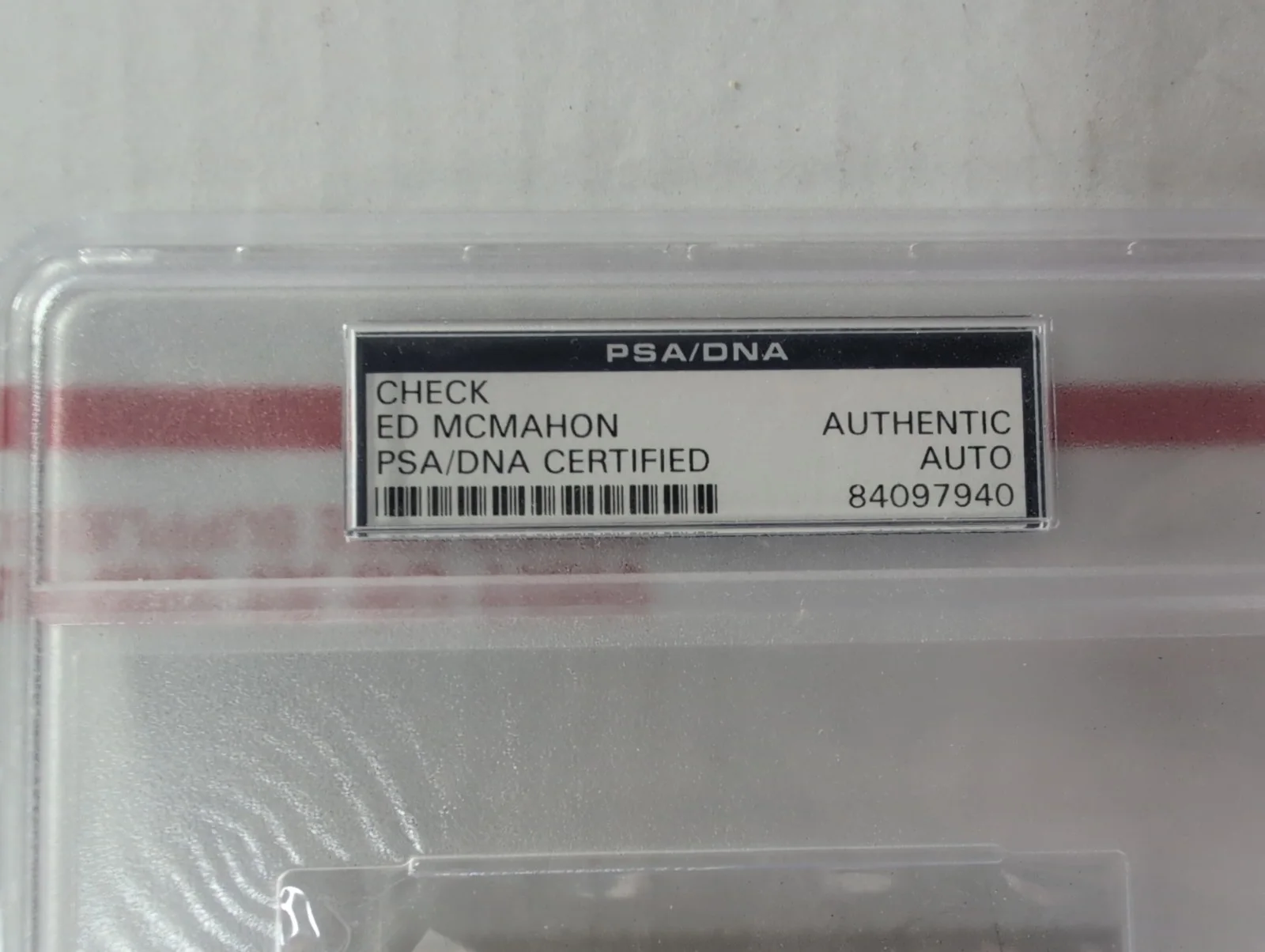 ED McMahon — Ed McMahon signed cancelled check PSA/DNA, image 4