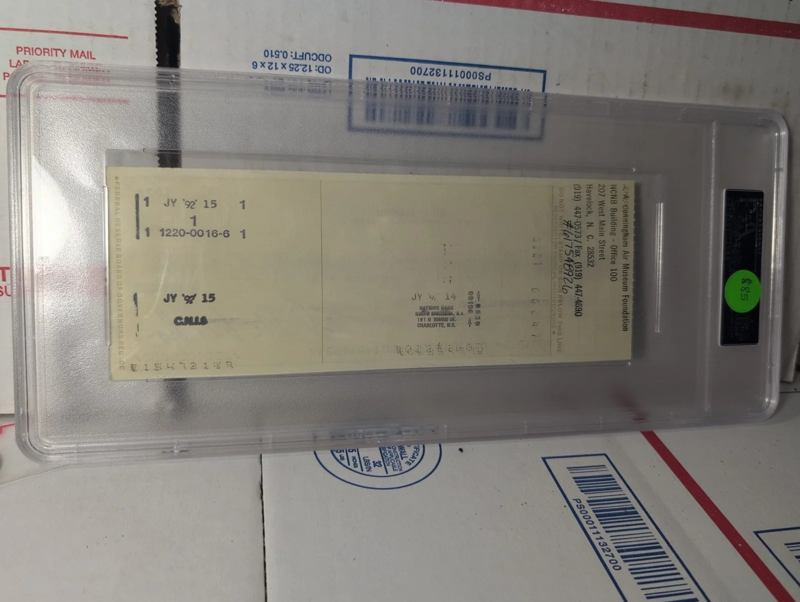 ED McMahon — Ed McMahon signed cancelled check PSA/DNA, image 5