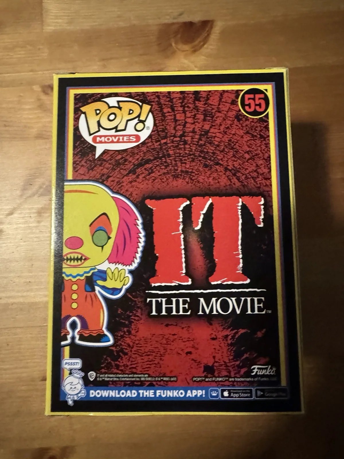 Tim Curry signed Funko Pop! #55 It Pennywise Blacklight OCCM dual COA, image 4