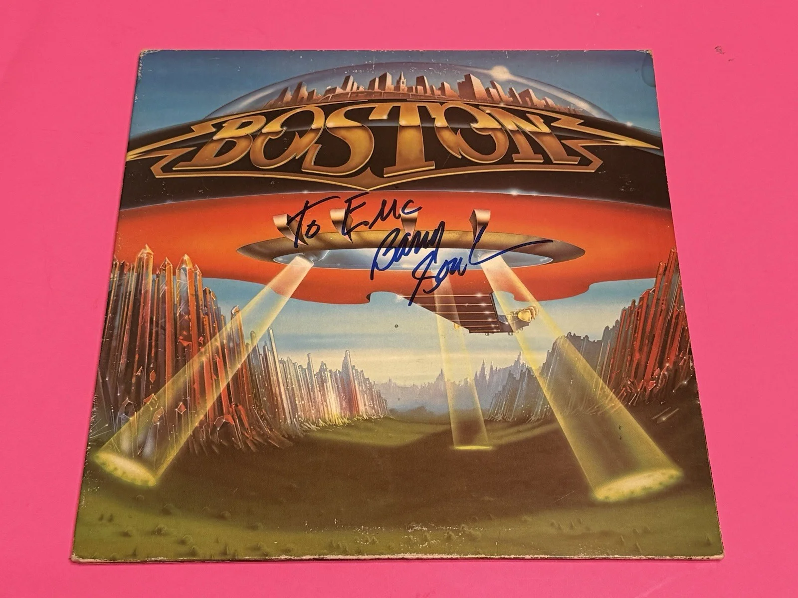 BARRY GOUDREAU SIGNED BOSTON DONT LOOK BACK VINYL LP ALBUM *EXACT PROOF*, изображение 2
