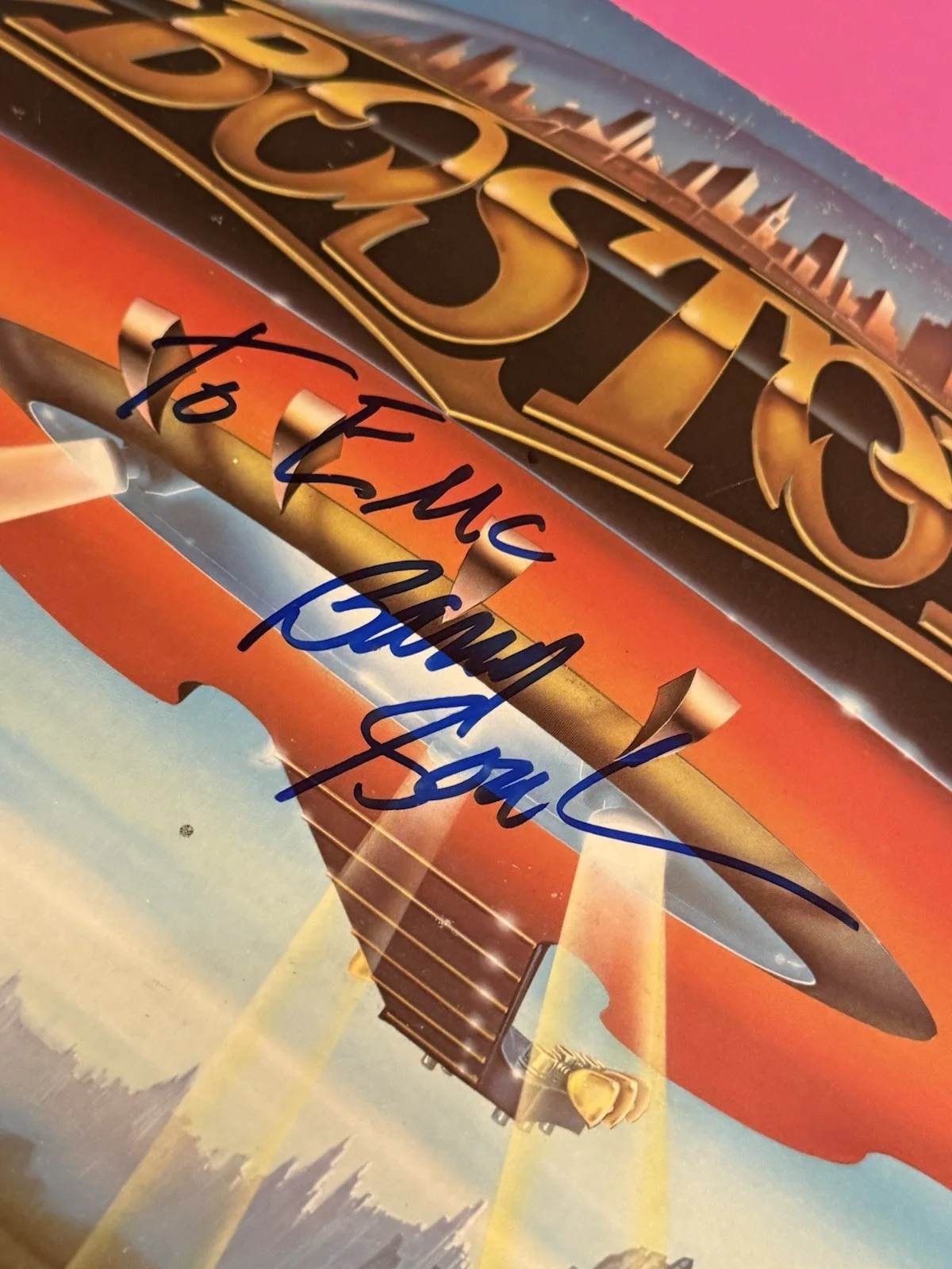 BARRY GOUDREAU SIGNED BOSTON DONT LOOK BACK VINYL LP ALBUM *EXACT PROOF*, изображение 4