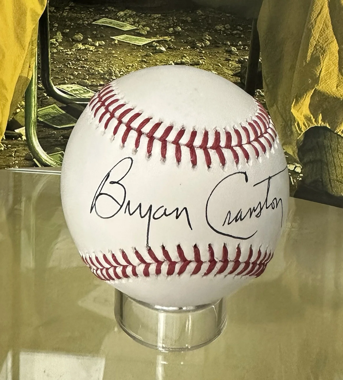 Bryan Cranston Signed Baseball Walter White WW Breaking Bad JSA, image 3