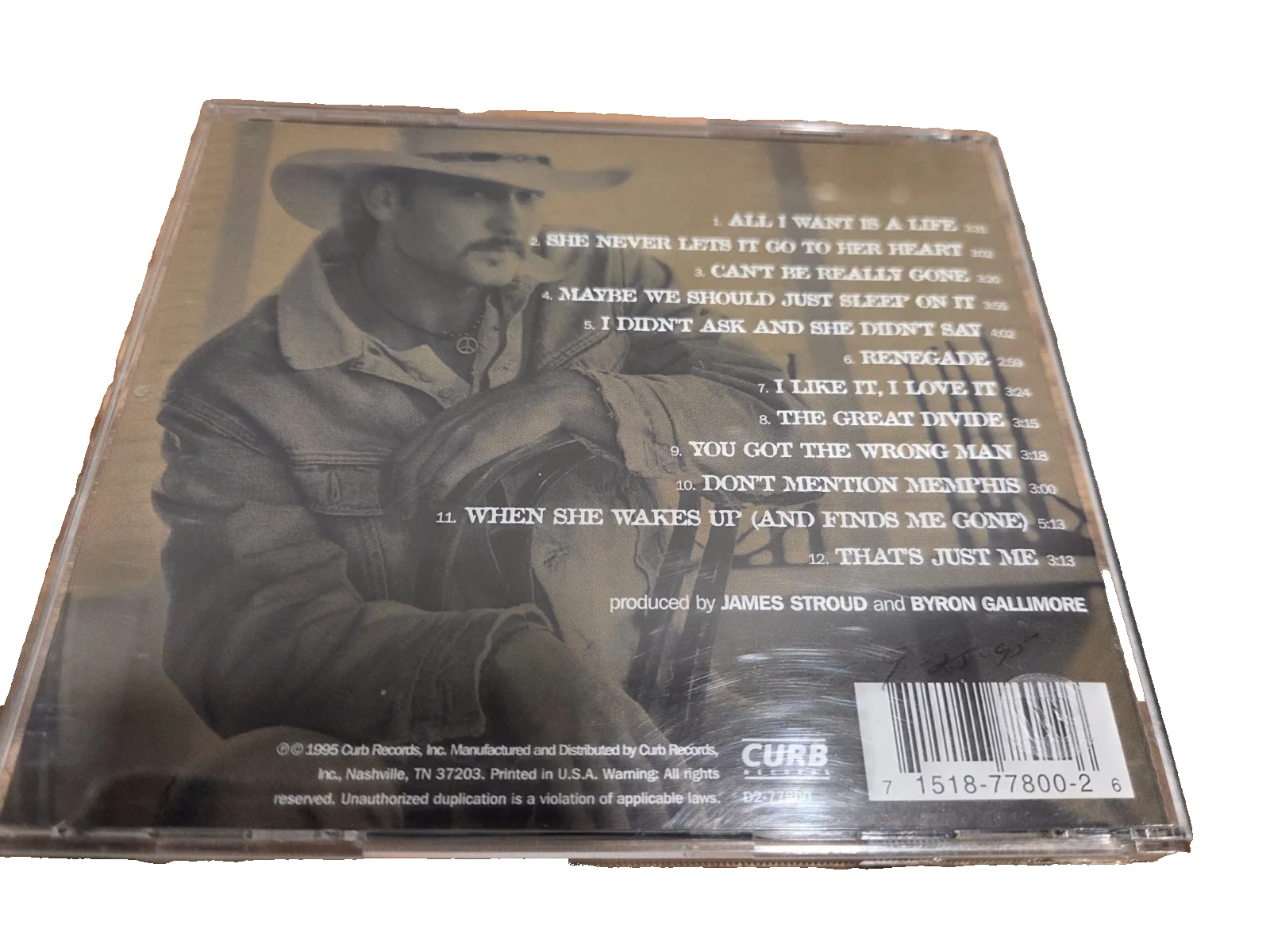 Tim McGraw Signed Limited Edition Framed 'All I Want' CD 84/2500 Original, image 2