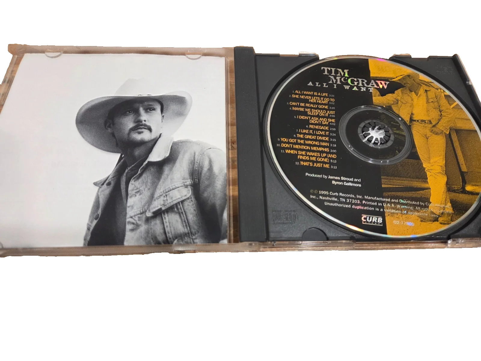 Tim McGraw Signed Limited Edition Framed 'All I Want' CD 84/2500 Original, image 3