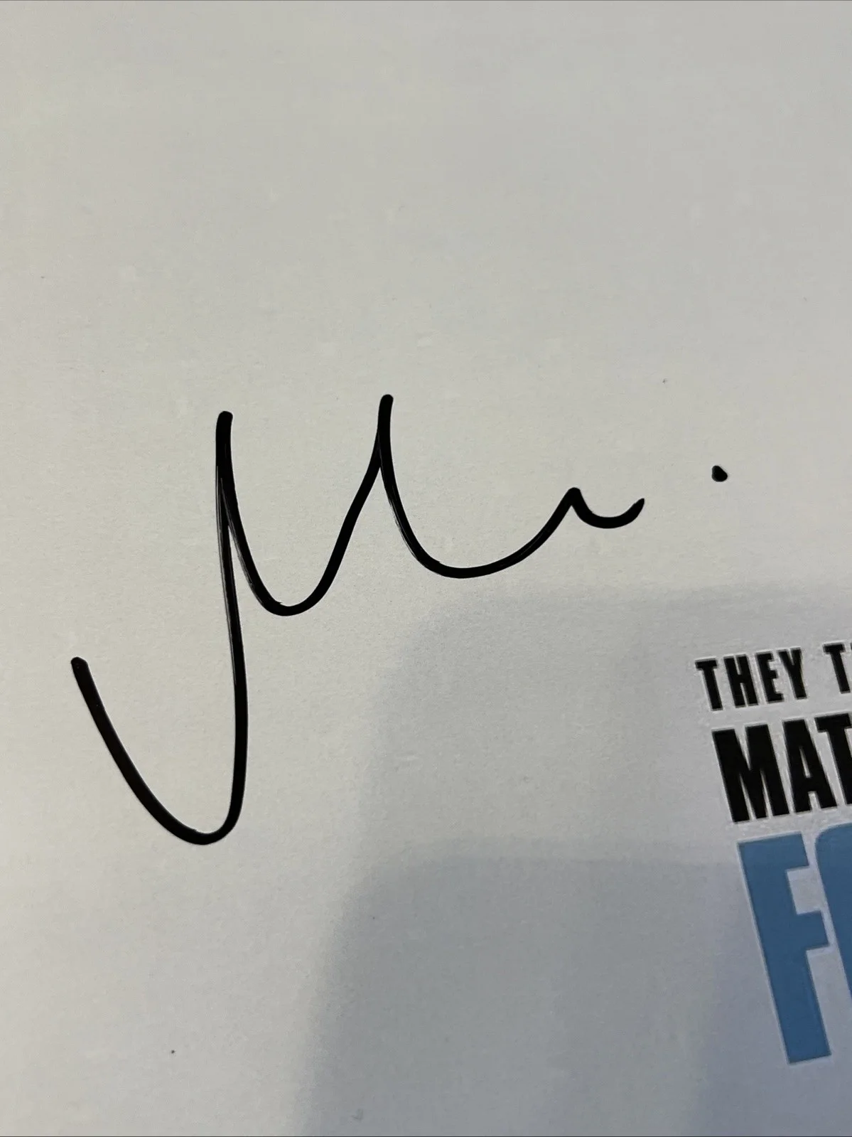 Matt Damon — Matt Damon Signed 12x18 Ford V Ferrari Movie Poster JSA Coa Autographed, image 2