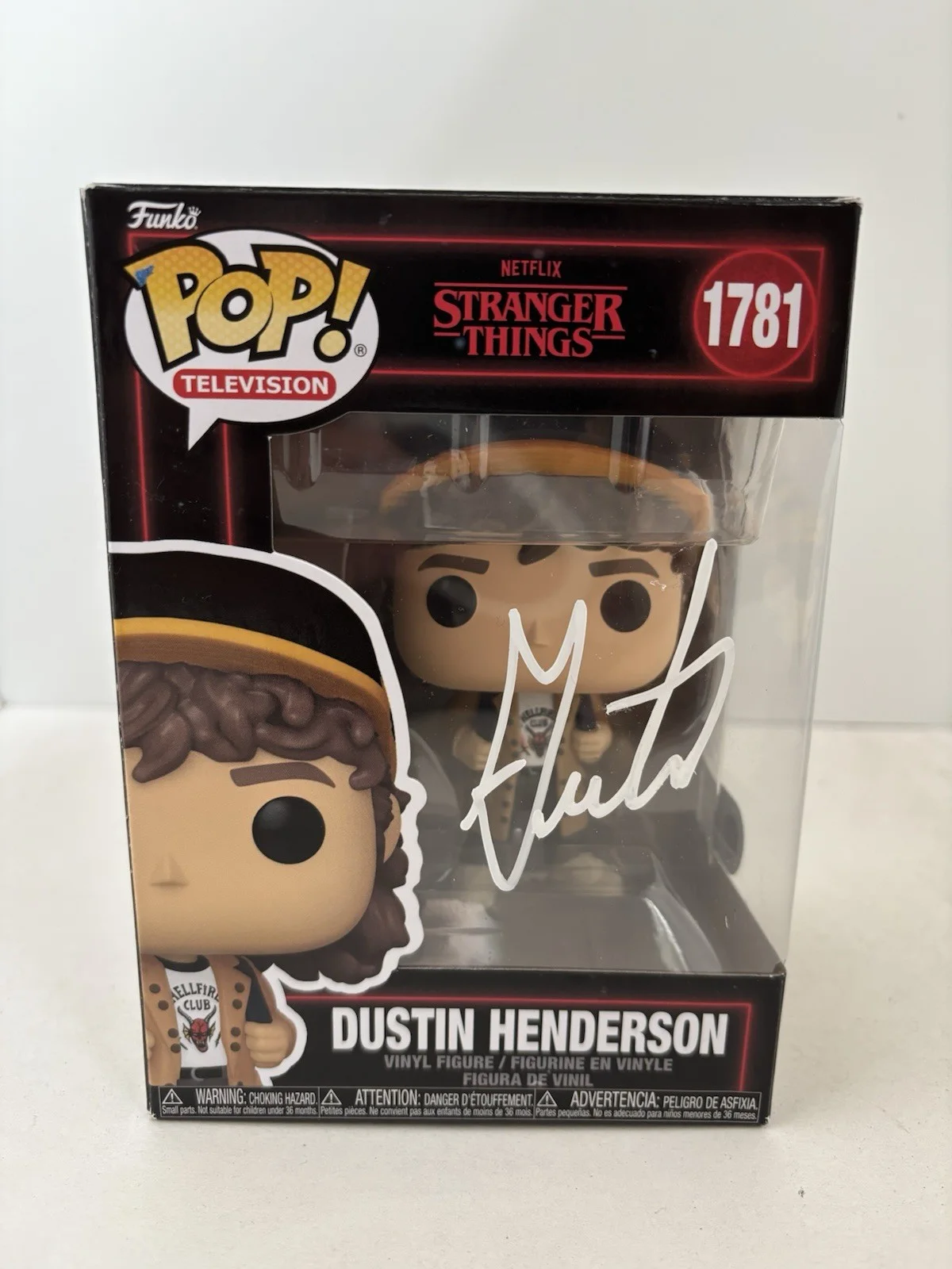Gaten Matarazzo — Gaten Matarazzo Auto Dustin Henderson Funko POP #1781 Stranger Things SWAU Cert
