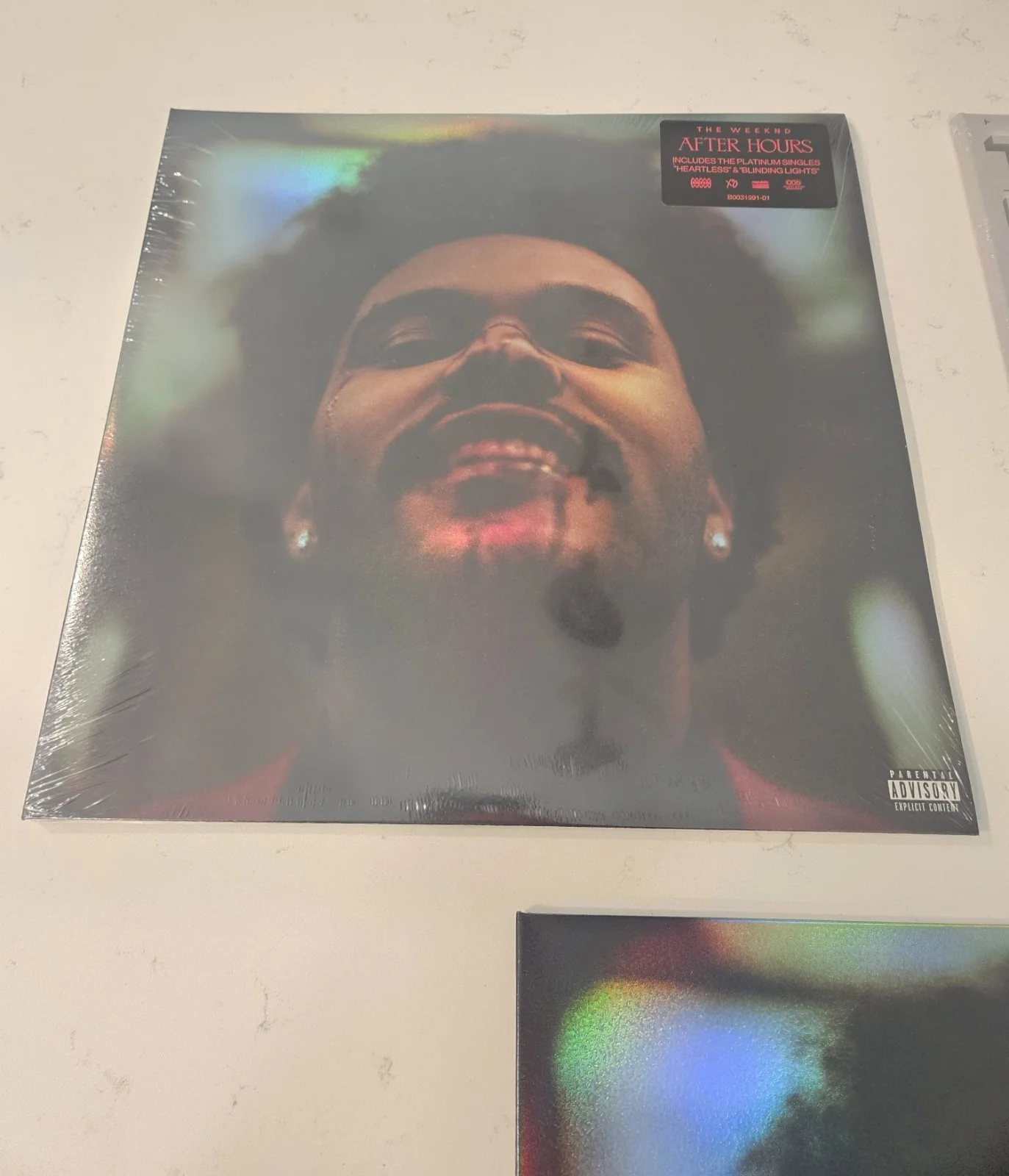 The Weeknd After Hours autographed Sleeve & deluxe clear red splatter 2LP sealed, image 3