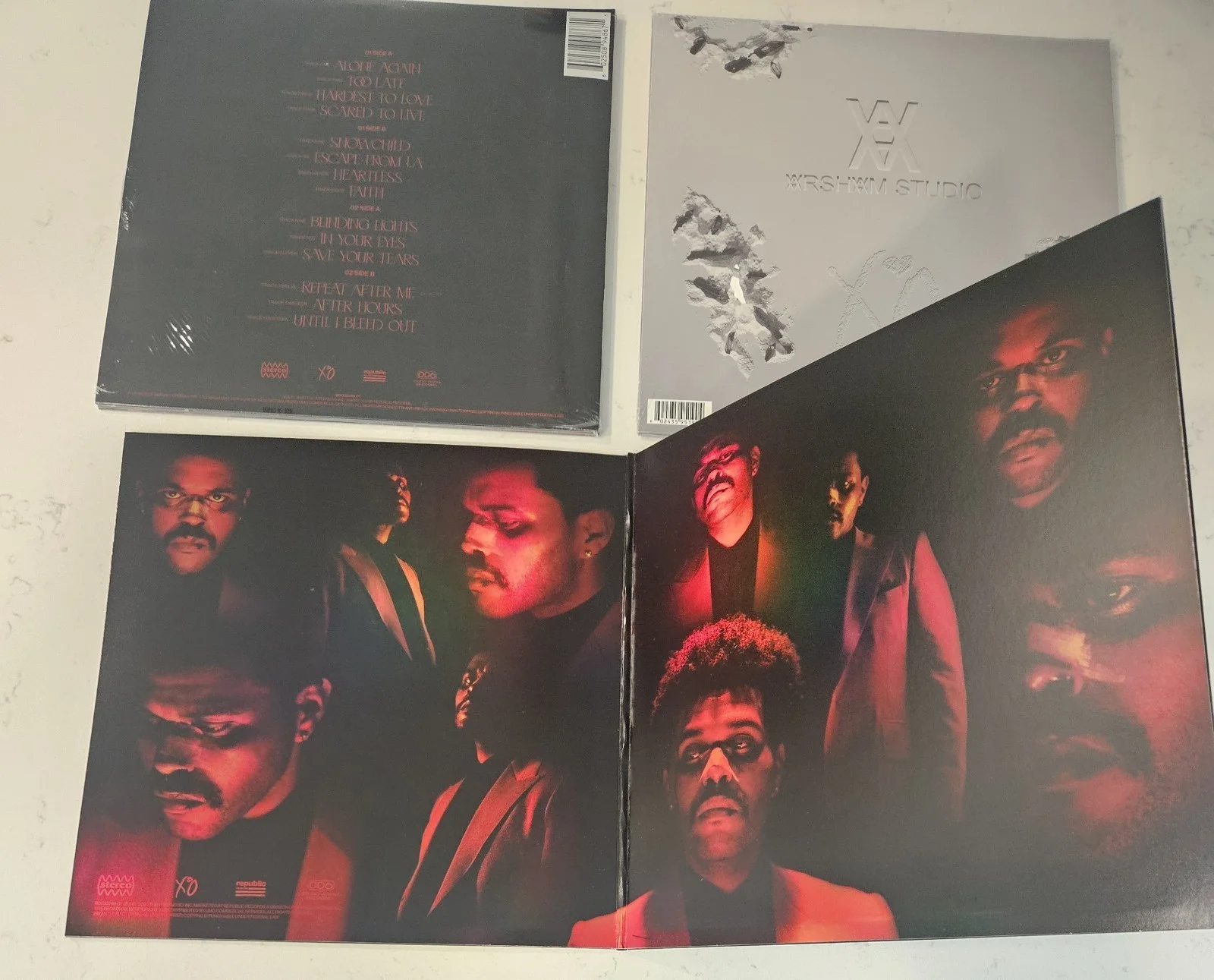 The Weeknd After Hours autographed Sleeve & deluxe clear red splatter 2LP sealed, image 4