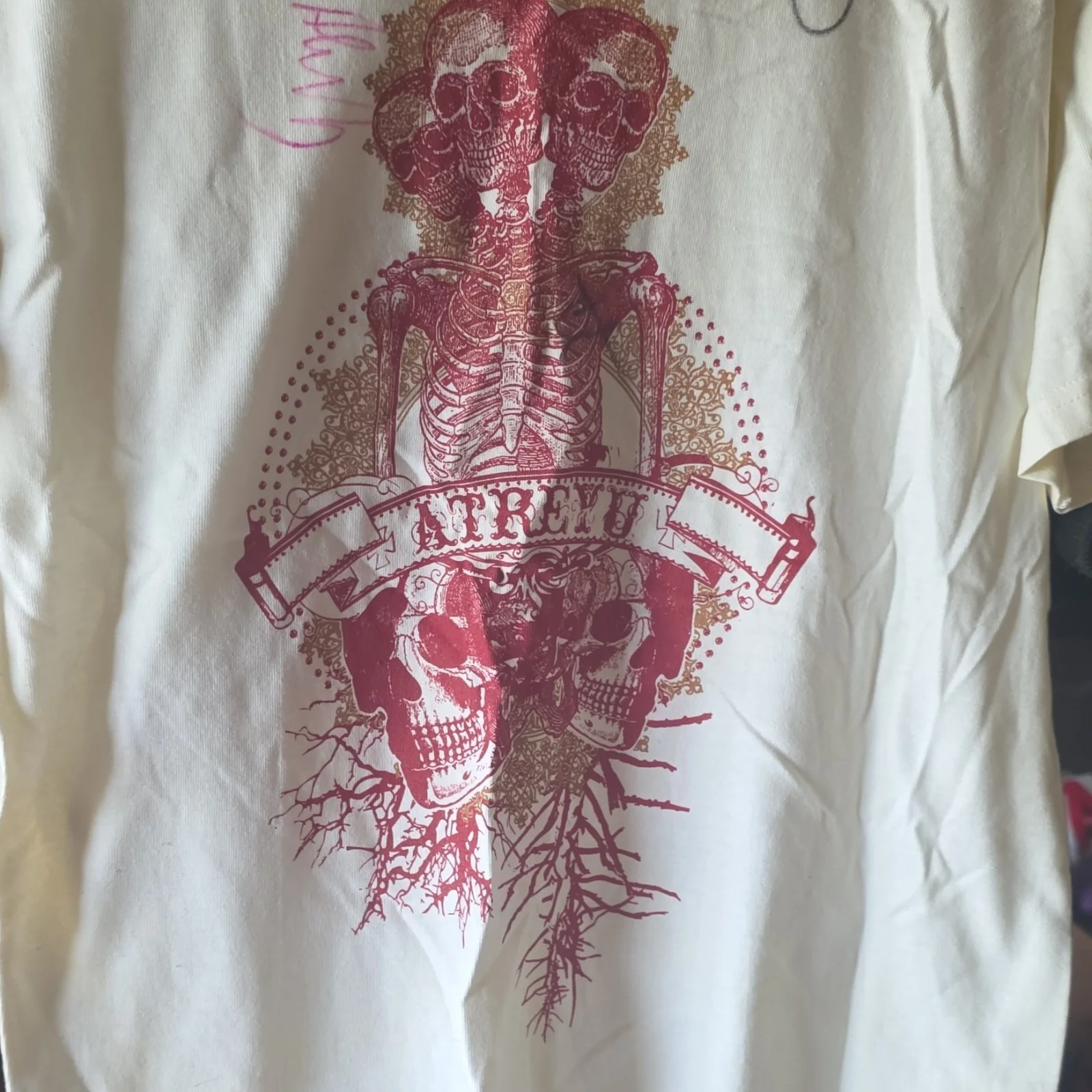 Atreyu The Curse Signed CD and vintage tee shirt also signed RARE, изображение 5