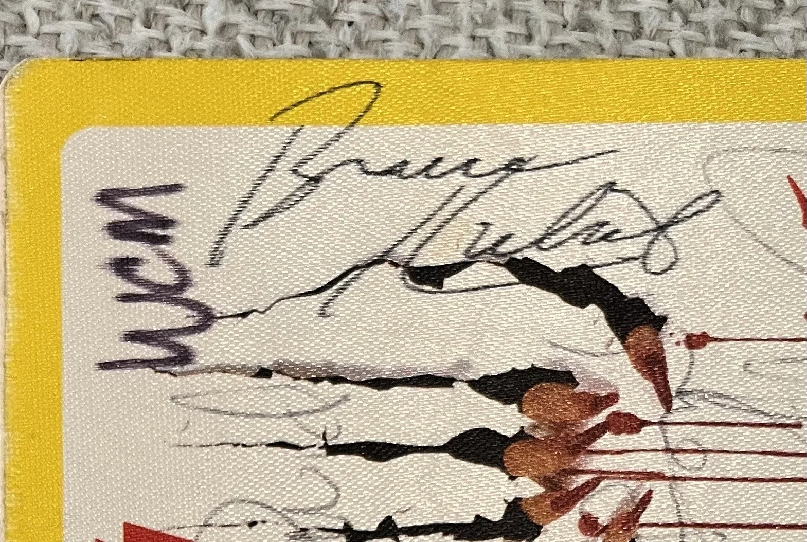 Paul Stanley & Bruce Kulick KISS Period Signed 1984-85 VIP Pass Autograph JSA, image 3