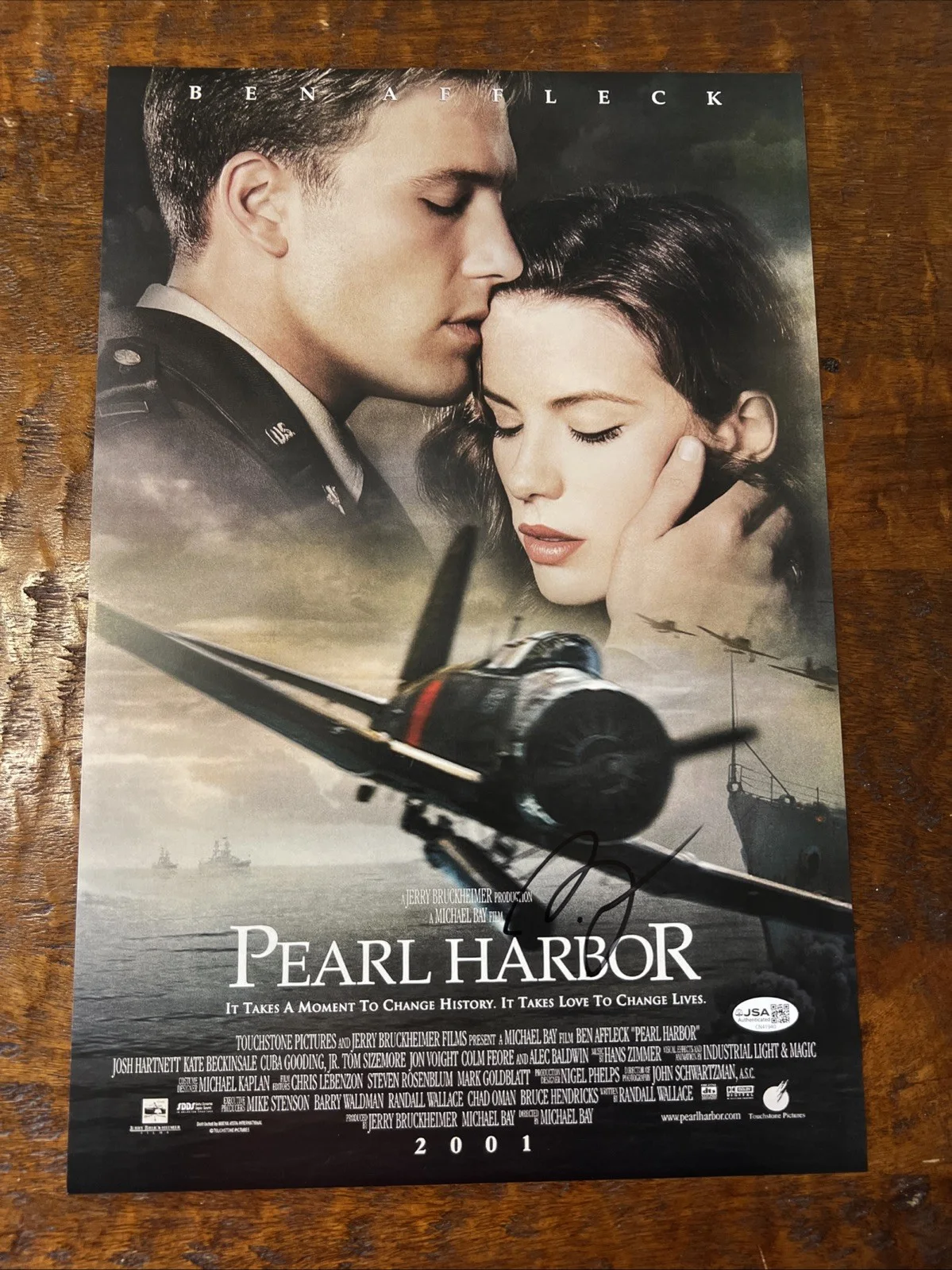 Ben Affleck — Ben Affleck Signed 12x18 Pearl Harbor Movie Poster JSA Coa Autographed