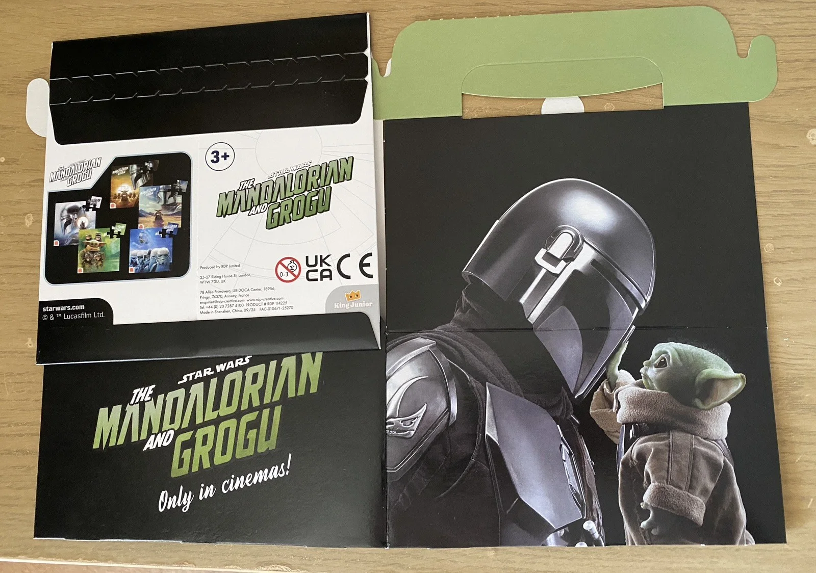 Star Wars Mandalorian and Grogu 16pc Jigsaw Puzzle - Burger King, image 2