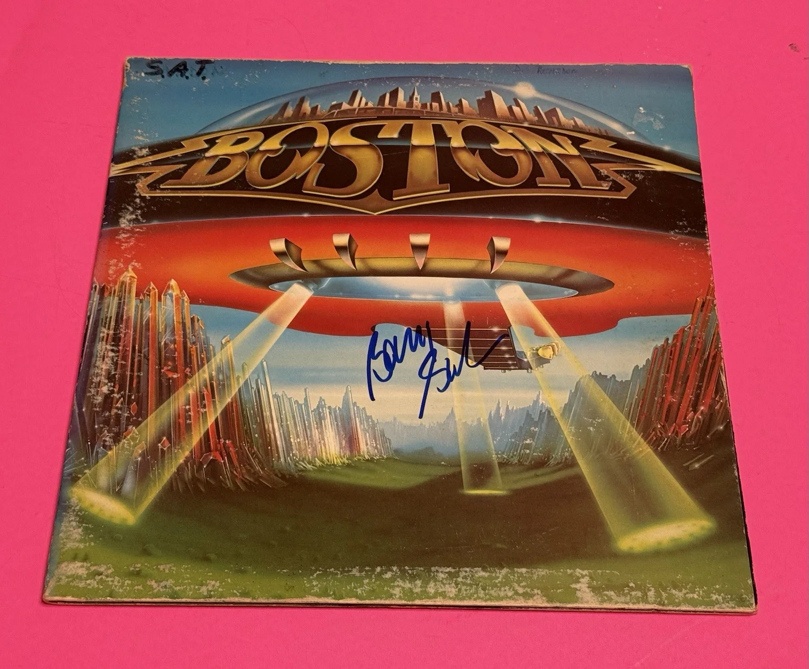 BARRY GOUDREAU SIGNED BOSTON DONT LOOK BACK VINYL LP ALBUM *EXACT PROOF*, изображение 2