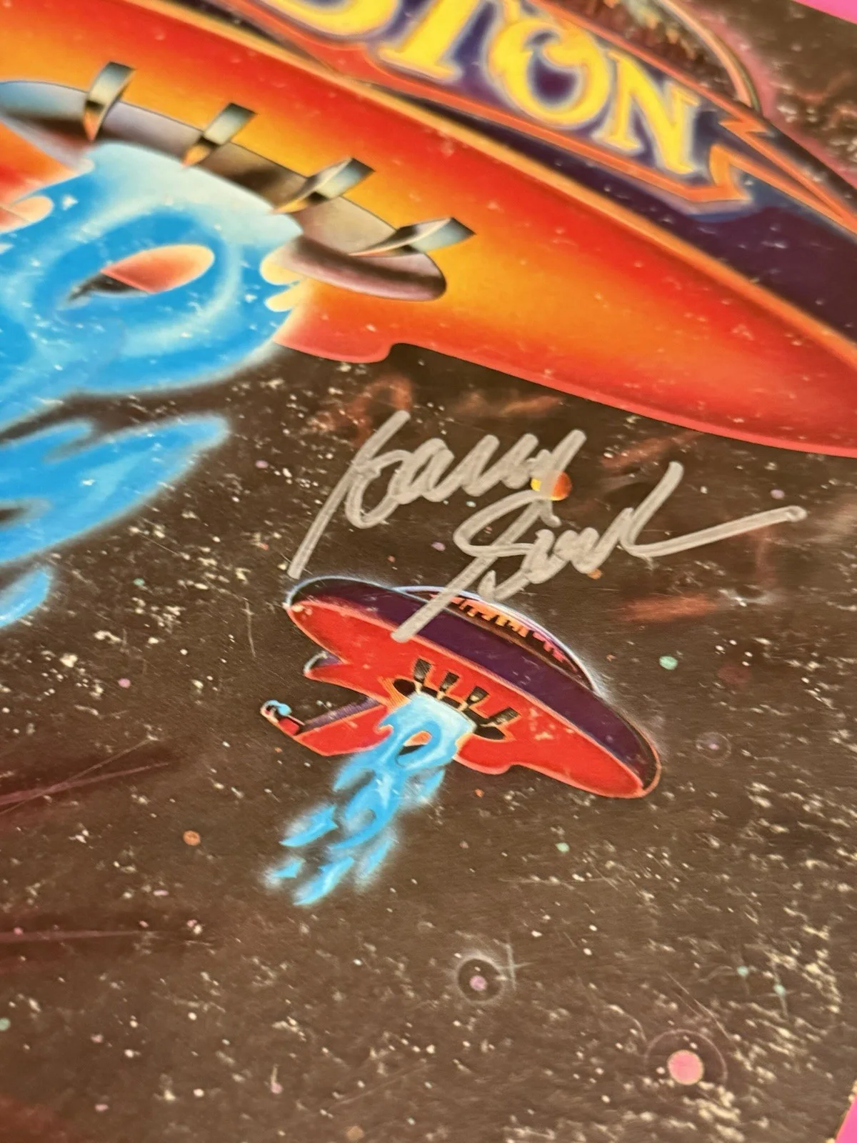 BARRY GOUDREAU SIGNED BOSTON 1976 DEBUT ALBUM VINYL LP *EXACT PROOF*, изображение 5