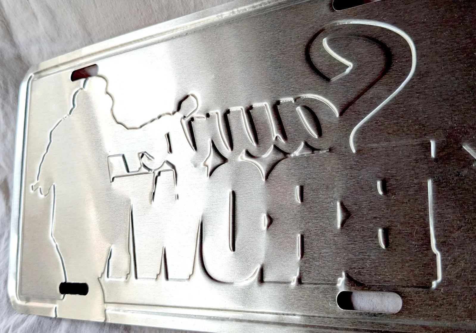 1990s Sawyer Brown License Plate Signed by Mark Miller, Gregg Hubbard, Joe Smyth, image 3