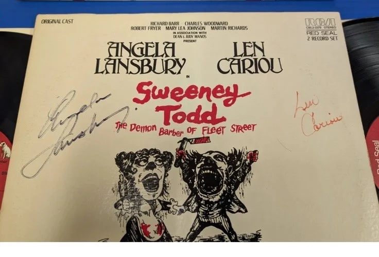 Original cast Signed Sweeney Todd Broadway Musical Album Angela Lansbury Cariou, изображение 2