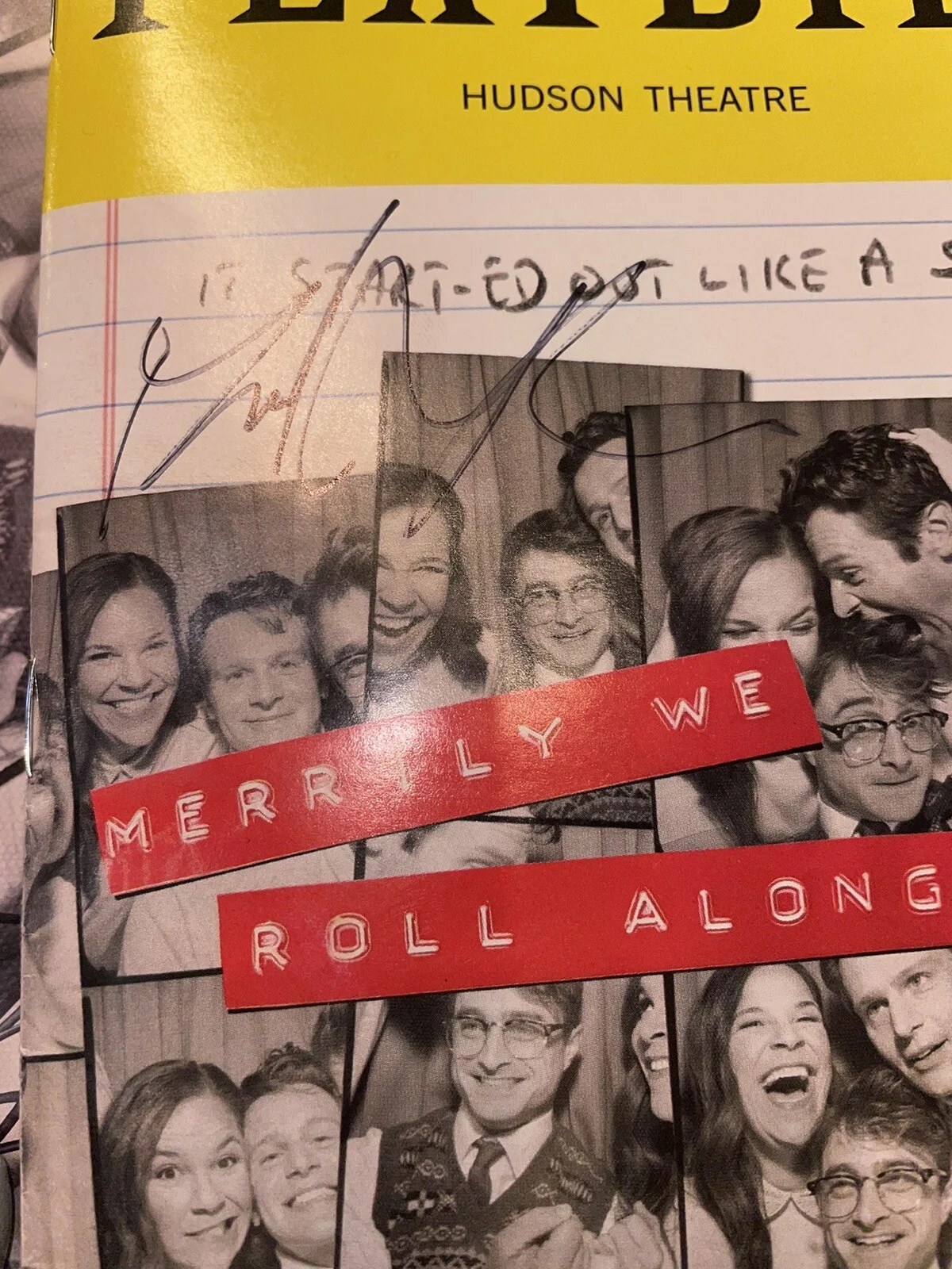 Merrily We Roll Along Daniel Radcliffe Signed Broadway Musical Playbill Harry, image 2