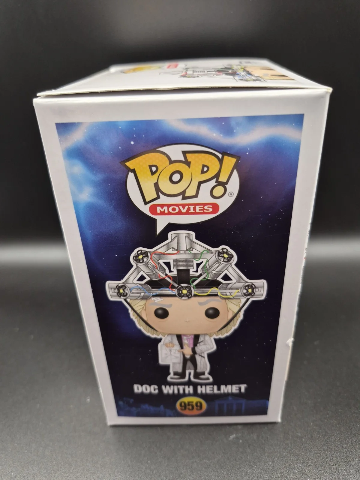 Christopher Lloyd — CHRISTOPHER LLOYD POP! Funko #959 Doc with Helmet Signed Dark Parlor Originals, изображение 4
