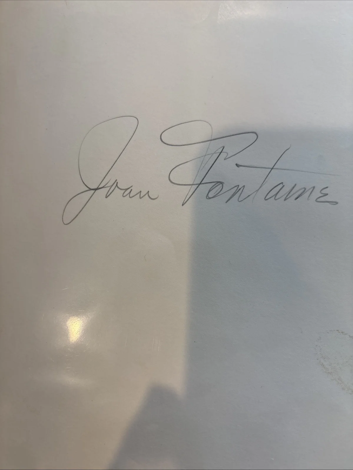 Signed Autographed 8x10" Photo Actress Joan Fontaine Signed On Both Sides, изображение 3