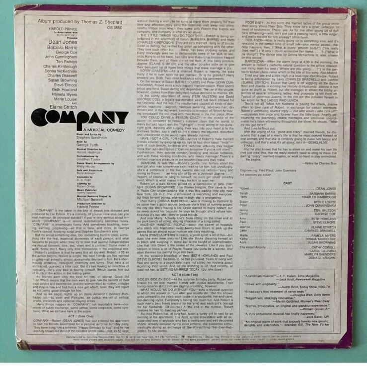Elaine Stritch Company Original Cast Signed Broadway Musical Album Playbill, изображение 5