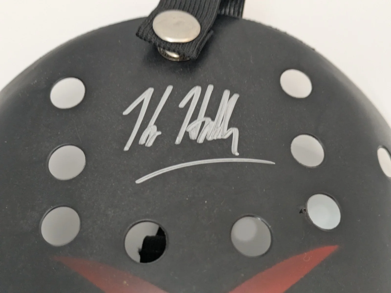 Kane Hodder Signed Jason Voorhees Mask Friday the 13th Horror Autograph, изображение 2
