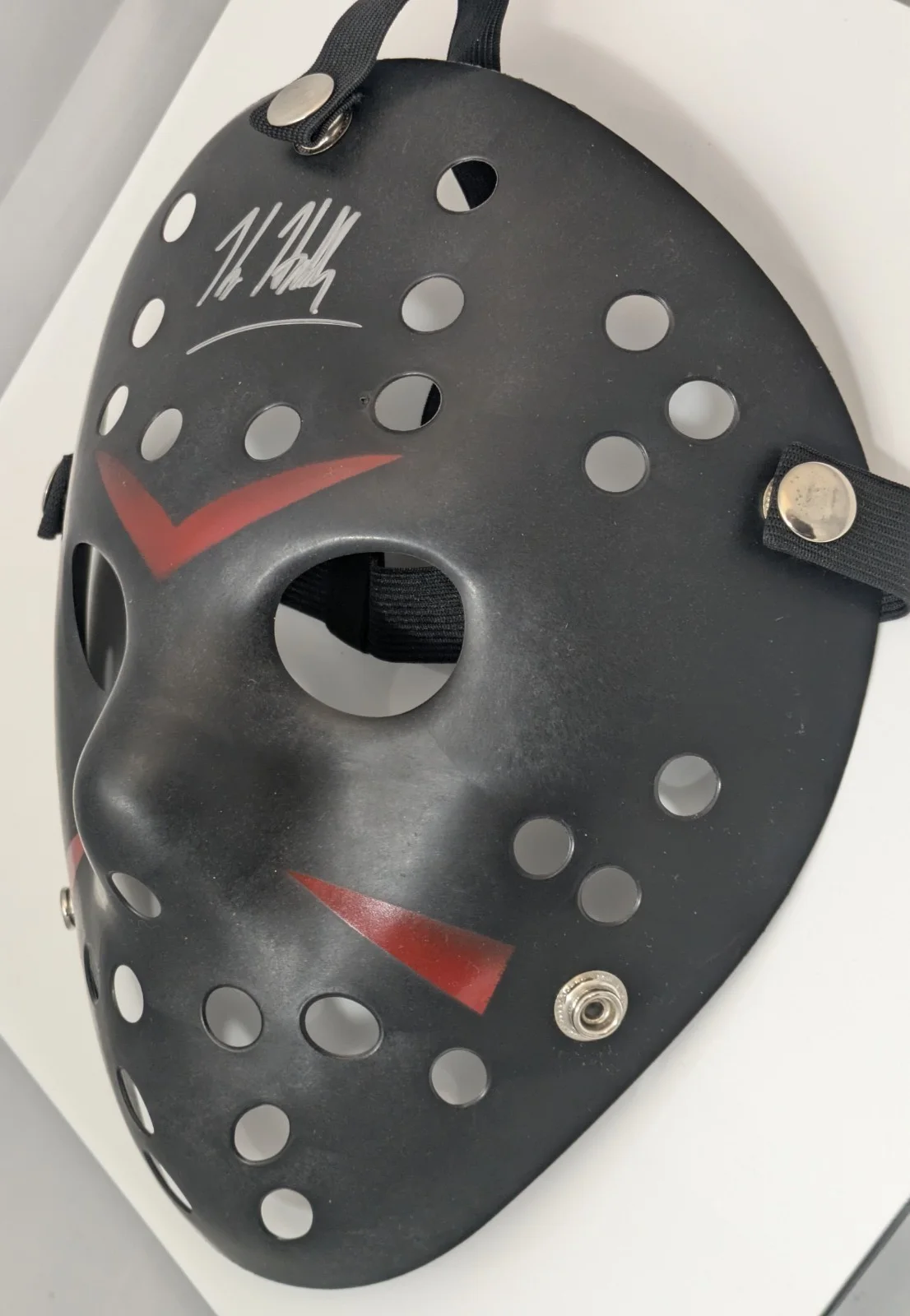 Kane Hodder Signed Jason Voorhees Mask Friday the 13th Horror Autograph, изображение 3
