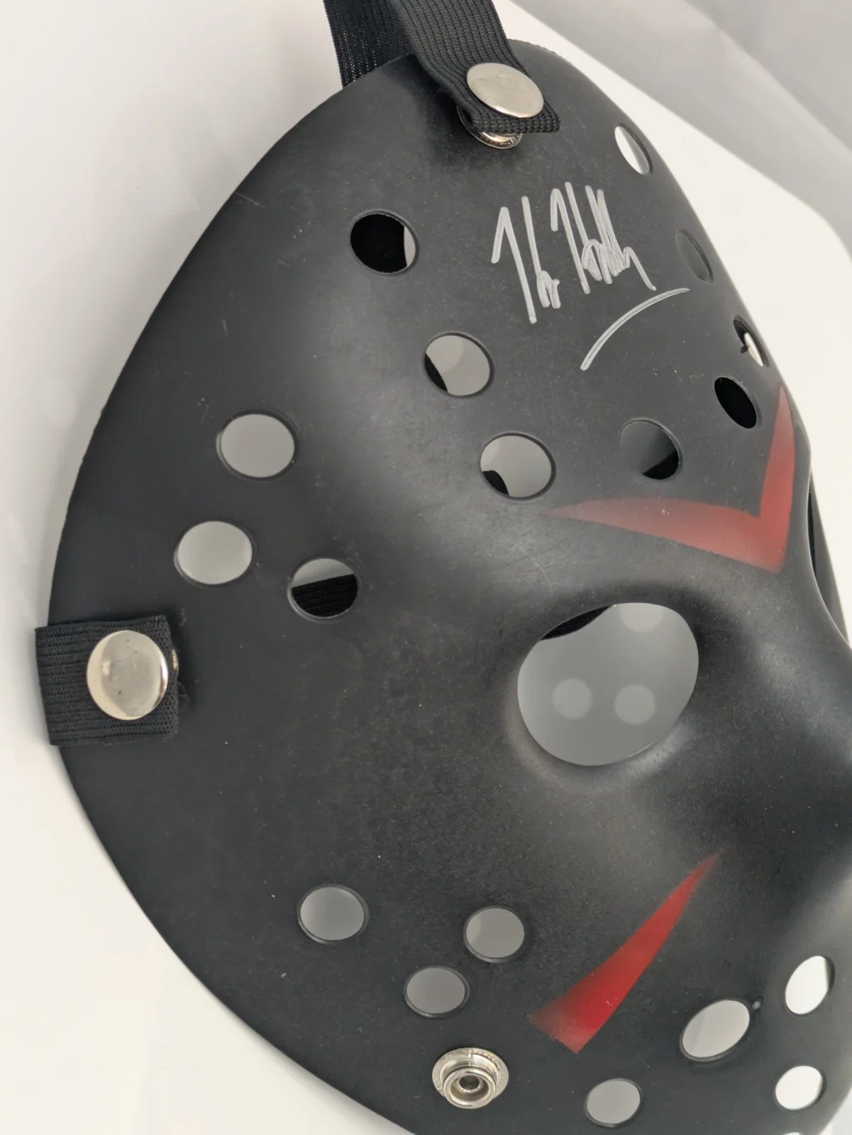 Kane Hodder Signed Jason Voorhees Mask Friday the 13th Horror Autograph, изображение 4