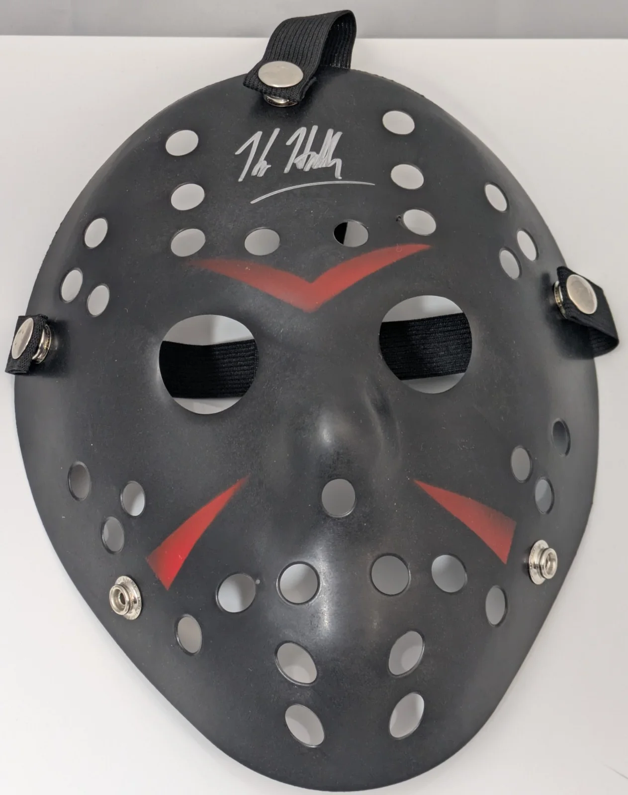 Kane Hodder Signed Jason Voorhees Mask Friday the 13th Horror Autograph, изображение 5