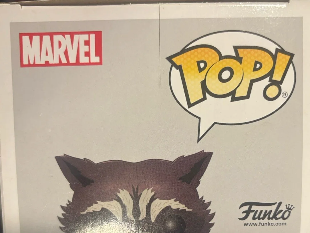 Bradley Cooper Marvel Guardians ROCKET Signed Autographed Funko POP #210 ACOA, image 3
