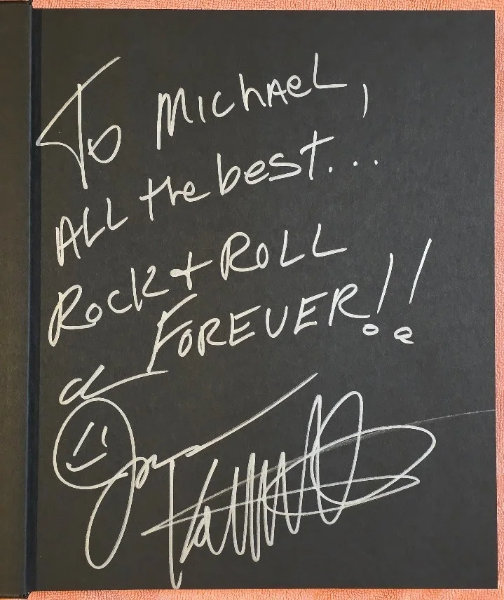 Scorpions autographed Rock N Roll Forever book personalized by James Kottak, image 3