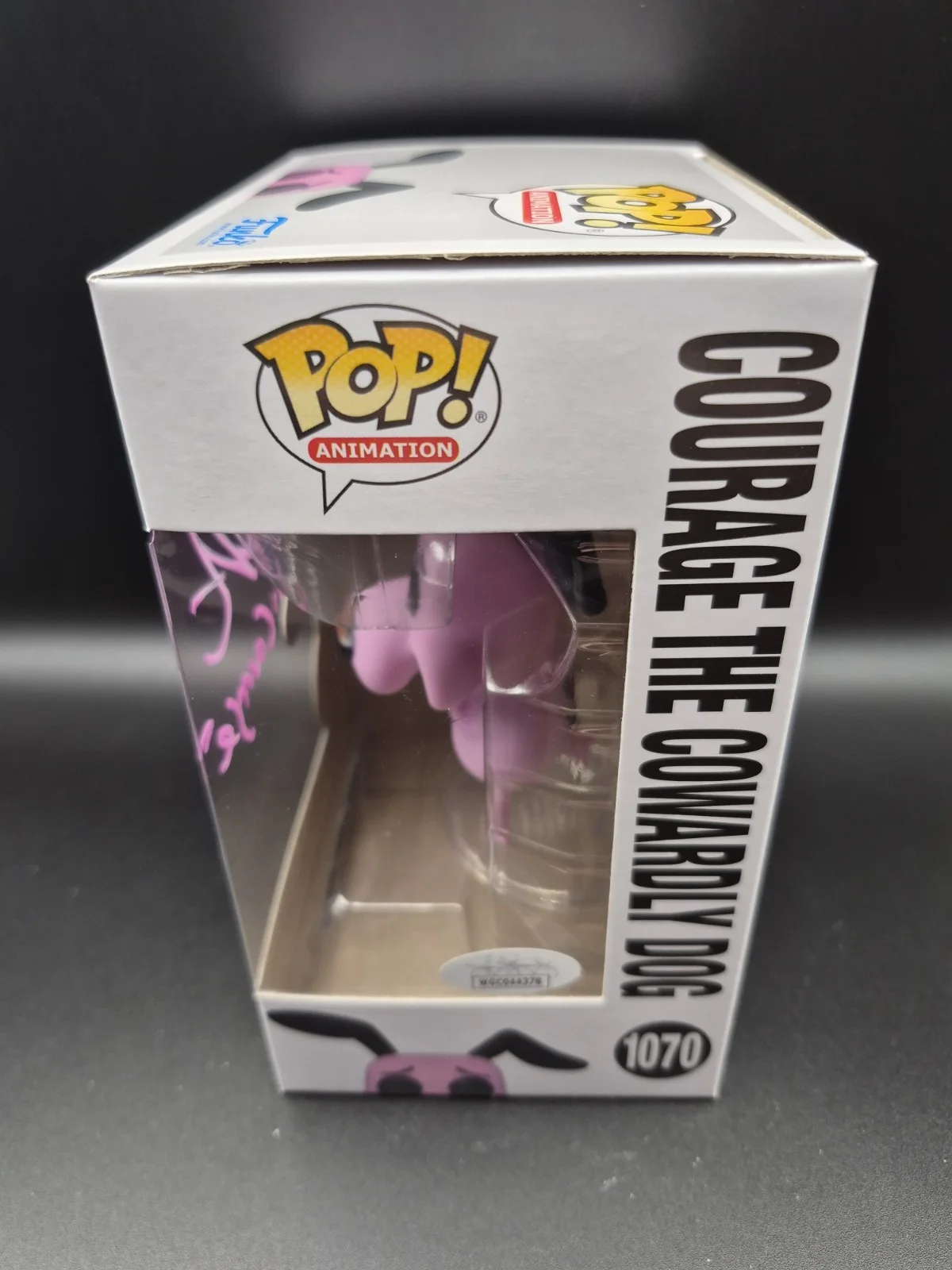 Marty Grabstein — Marty Grabstein Signed Courage The Cowardly Dog Funko POP! Autograph JSA Witness, изображение 2