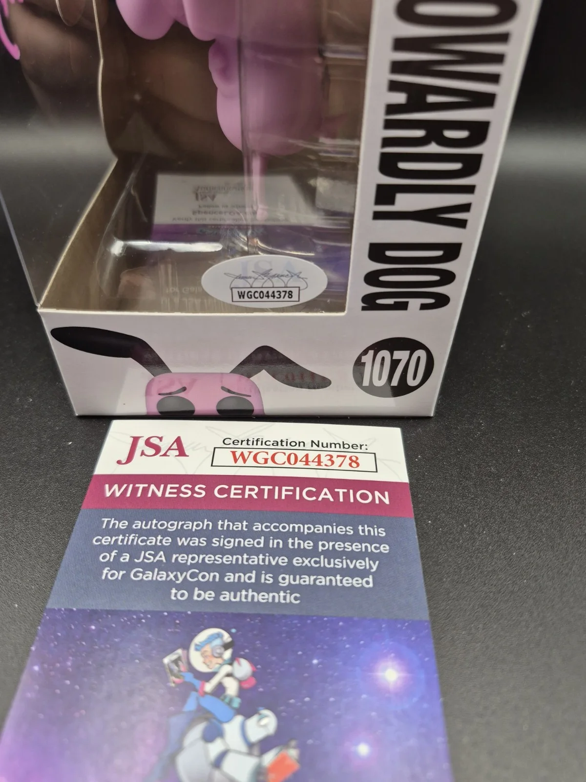 Marty Grabstein — Marty Grabstein Signed Courage The Cowardly Dog Funko POP! Autograph JSA Witness, изображение 3