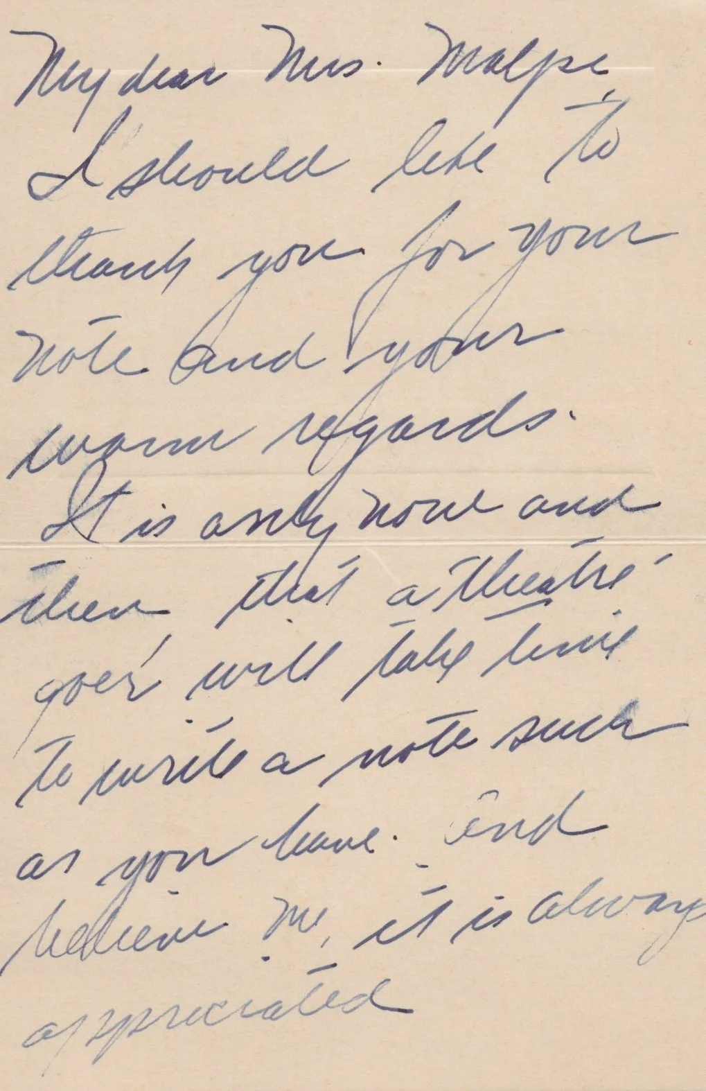Dorothy McGuire "Gentleman's Agreement"- HAND SIGNED AUTOGRAPHED NOTE CARD, image 2