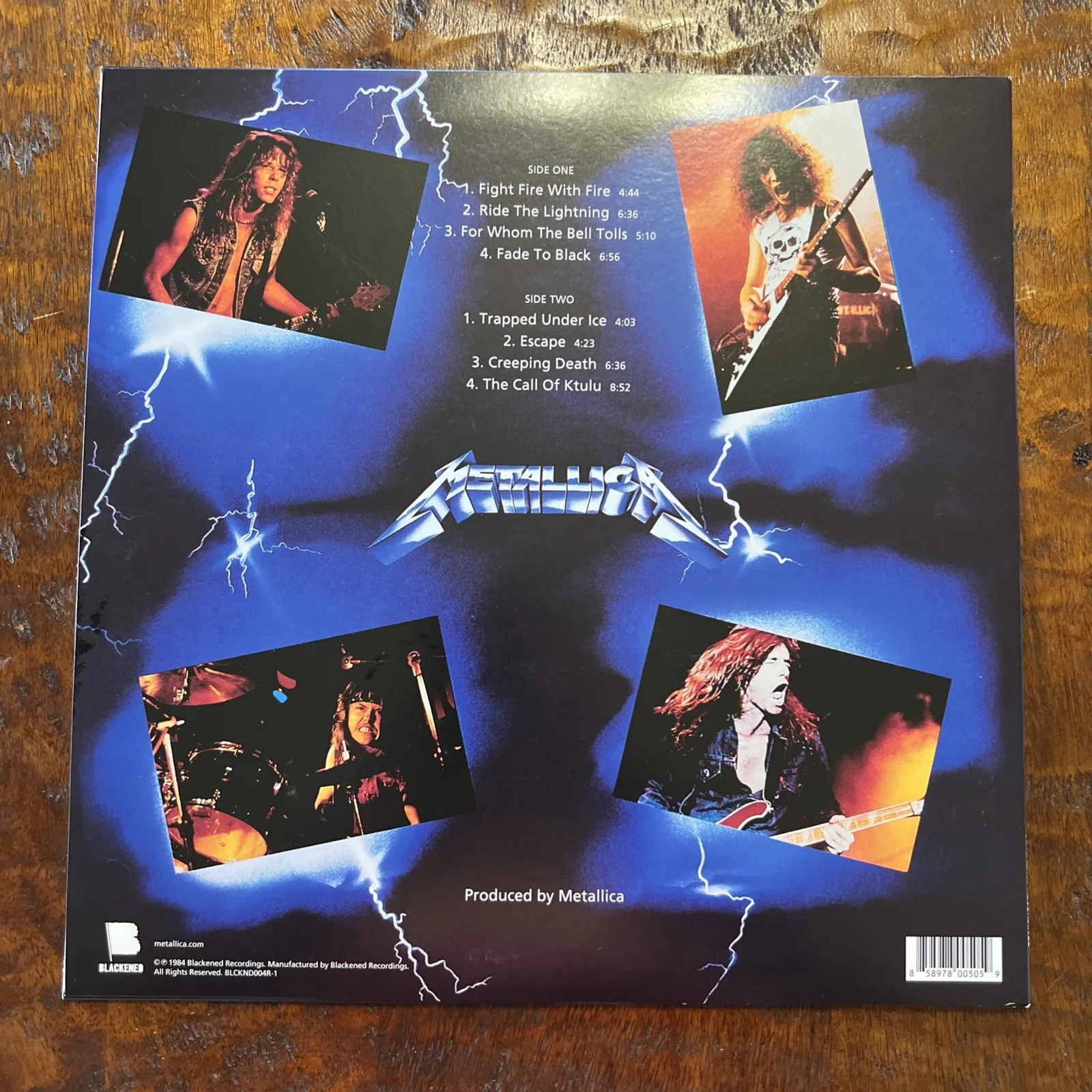Kirk Hammett Signed Ride The Lightning Vinyl LP JSA Coa Metallica Autographed, изображение 4
