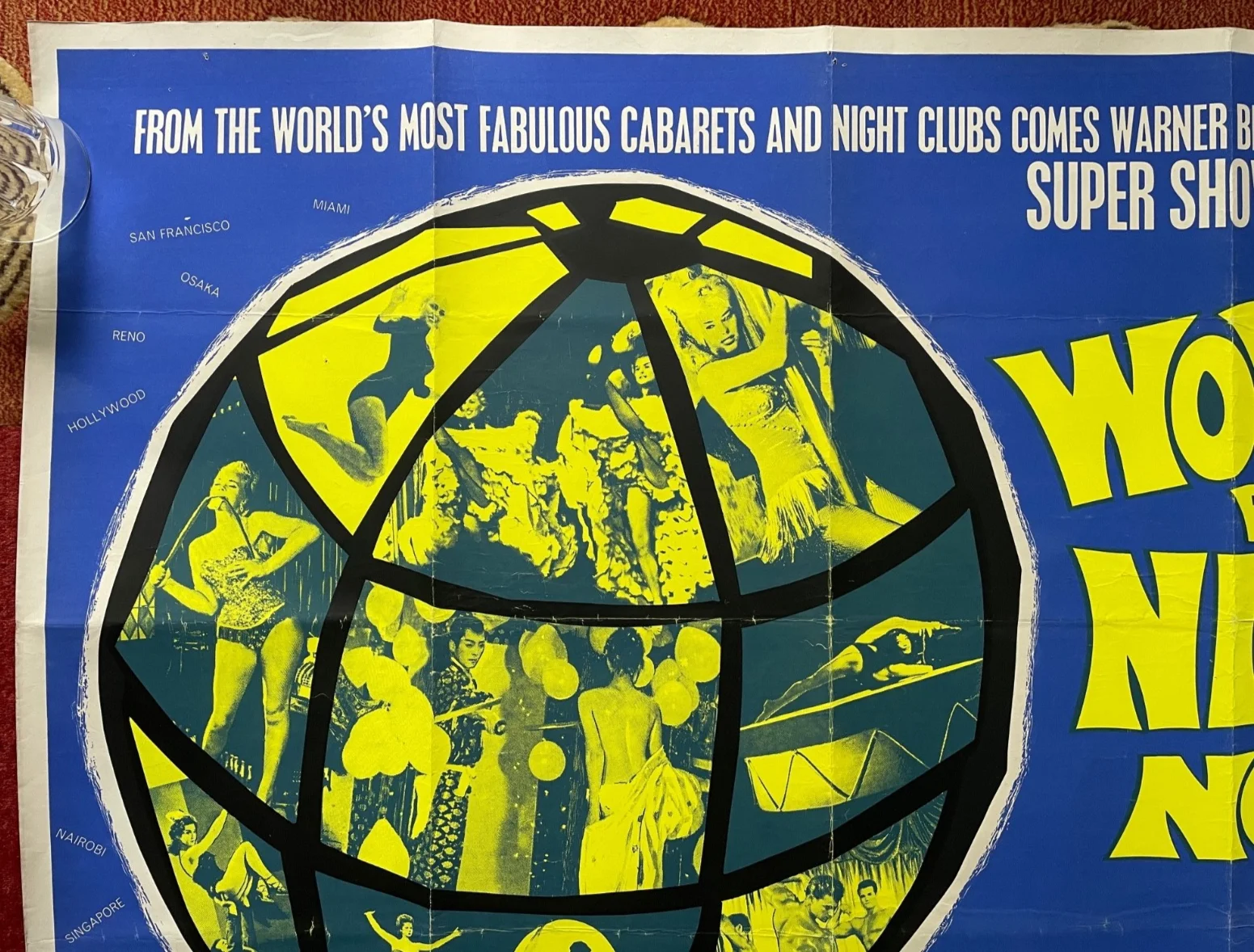 WORLD BY NIGHT NO. 2 (1961) Original Vintage UK Quad Movie Film Poster, изображение 2