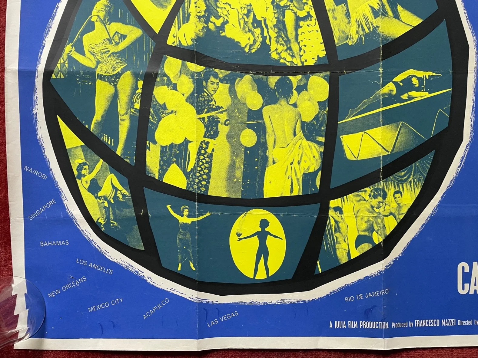 WORLD BY NIGHT NO. 2 (1961) Original Vintage UK Quad Movie Film Poster, изображение 4