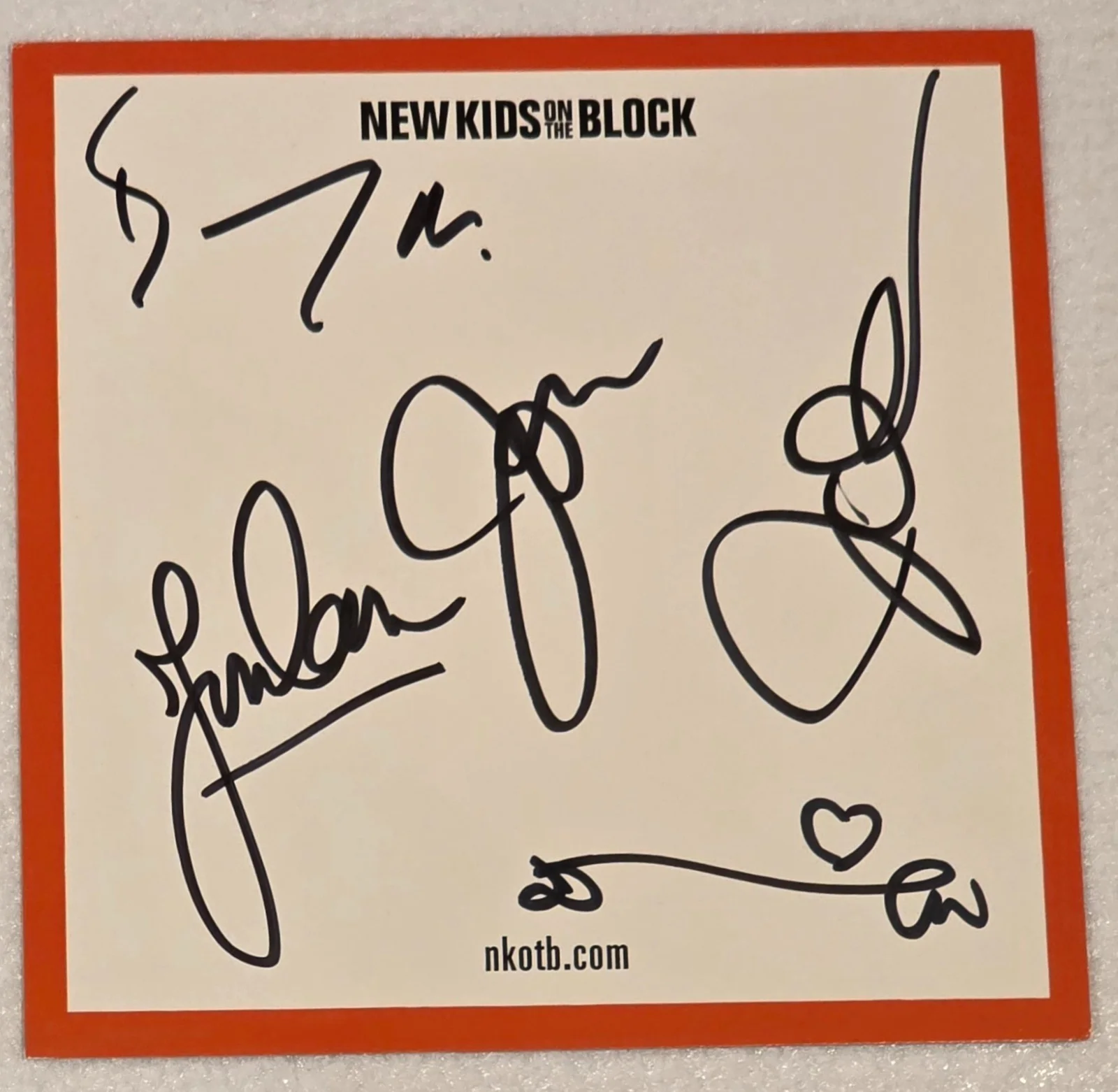 New Kids on the Block BAND Signed Autographed insert card The Block Revisited CD, image 3