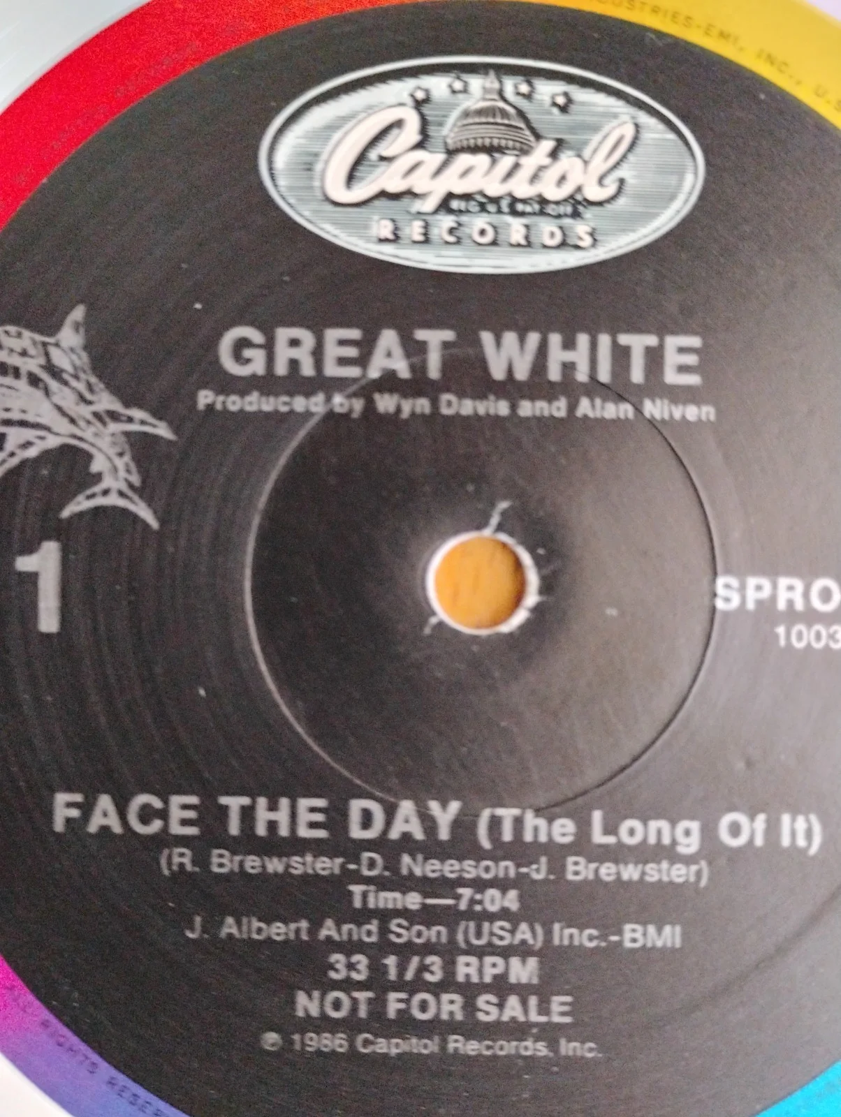 Great White Band Signed Promo, image 3