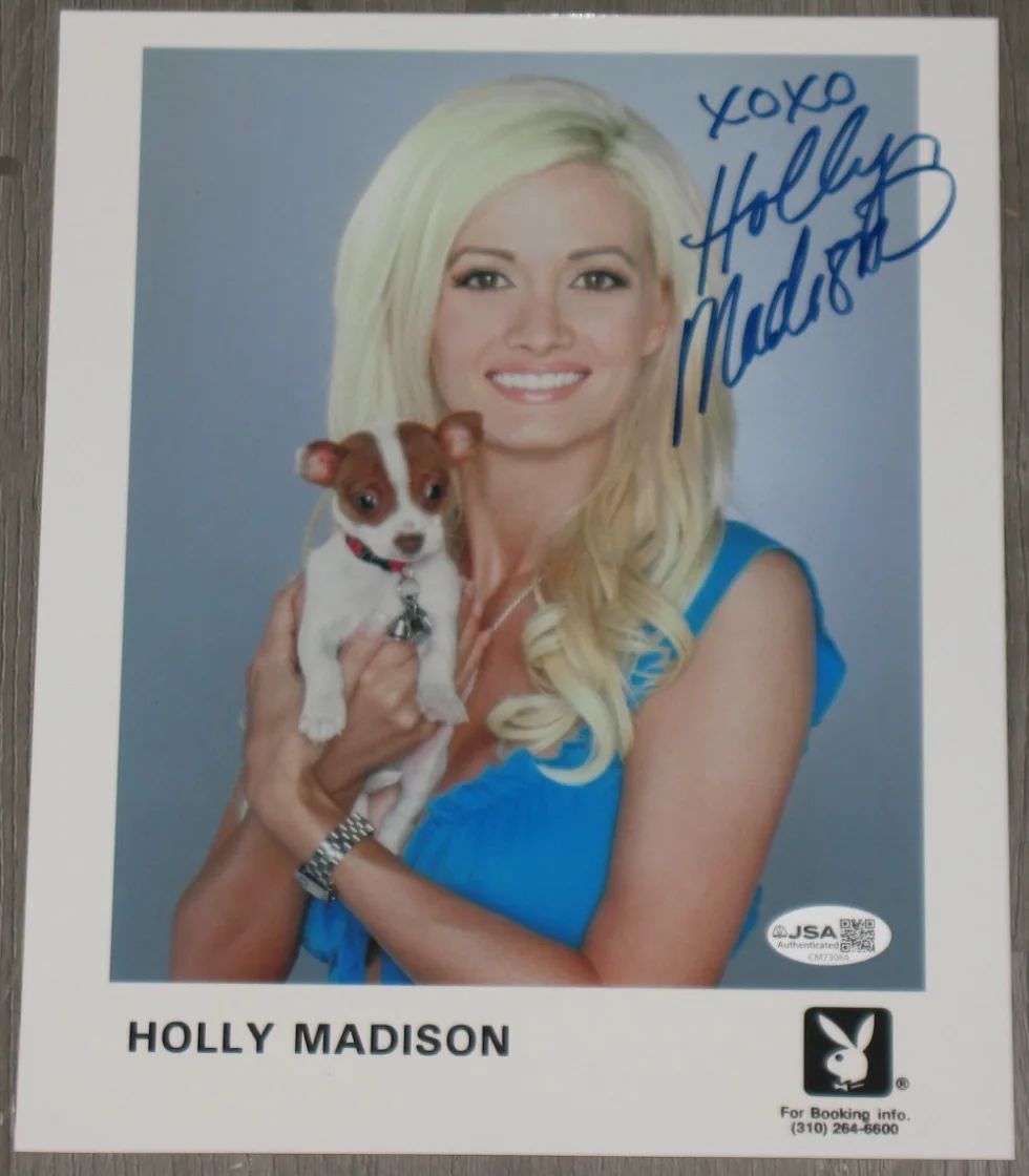 Holly Madison — Holly Madison Signed Autograph 8x10 Photo JSA Certified Playboy Promo XOXO Auto